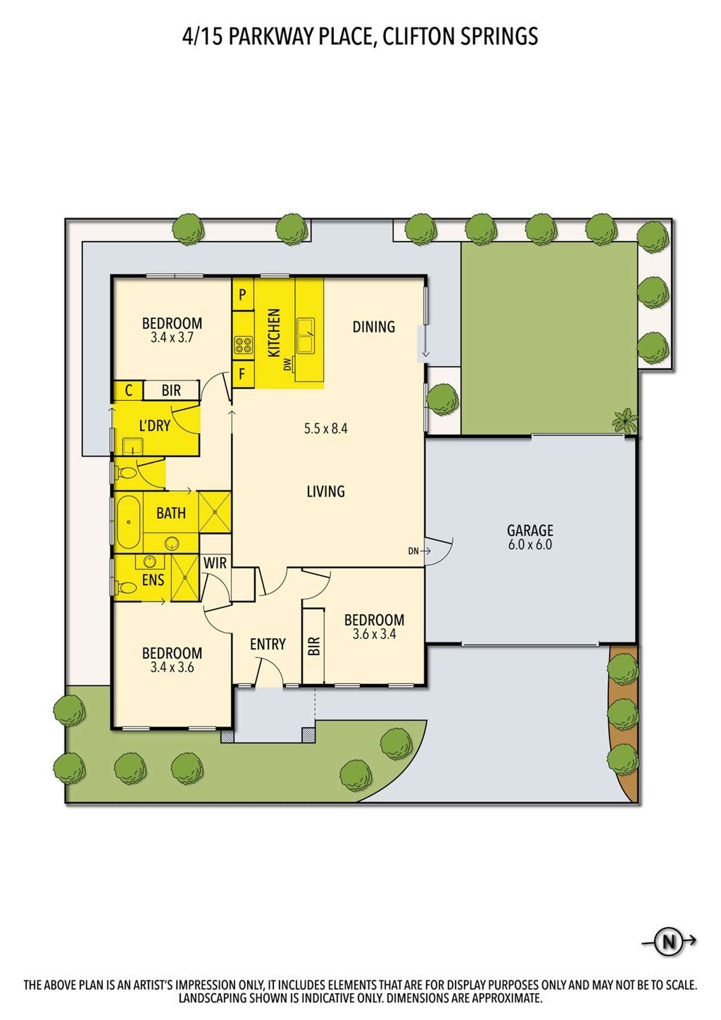 Floorplan of Homely house listing, 4/15 Parkway Place, Clifton Springs VIC 3222