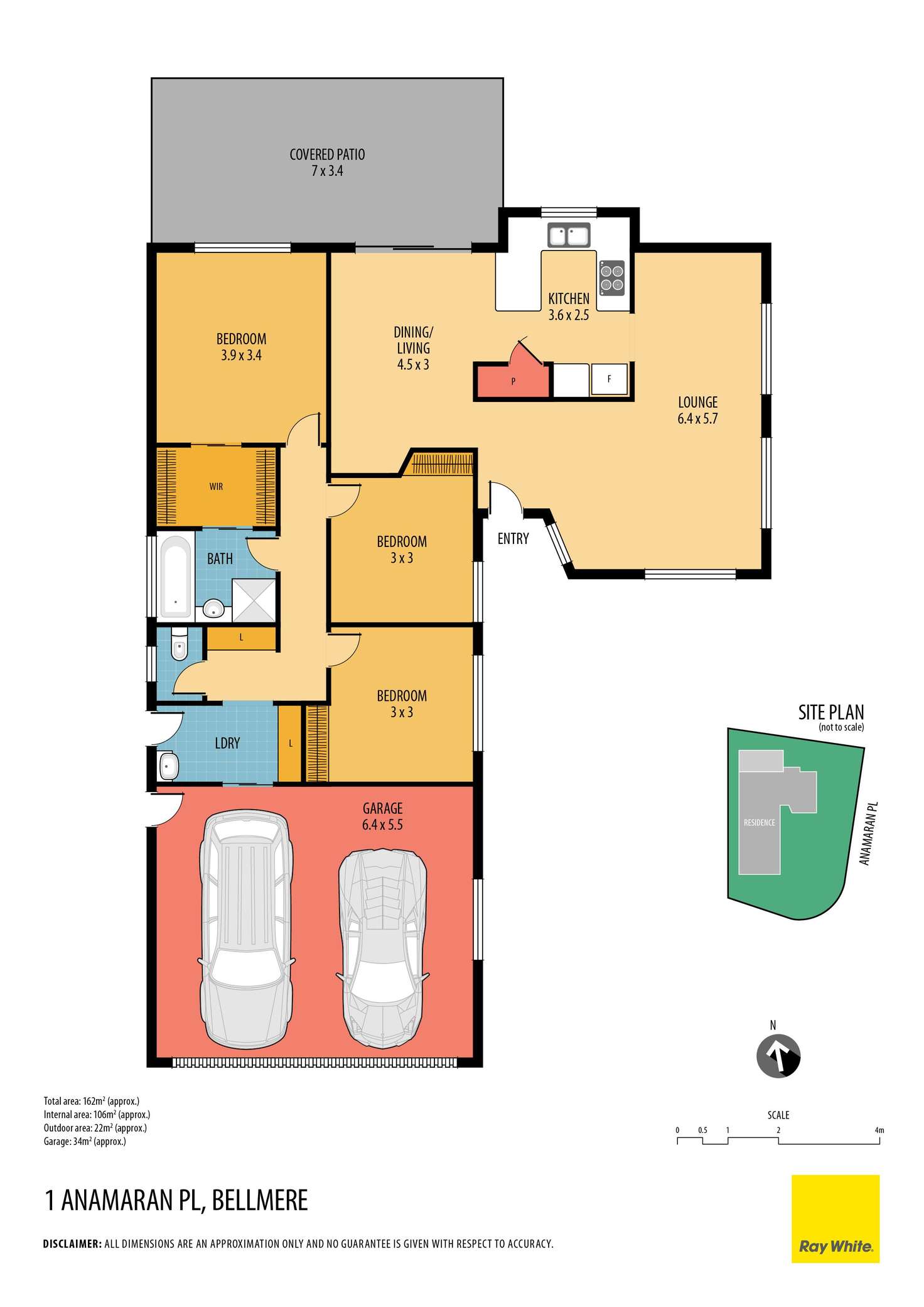 Floorplan of Homely house listing, 1 Anamaran Place, Bellmere QLD 4510