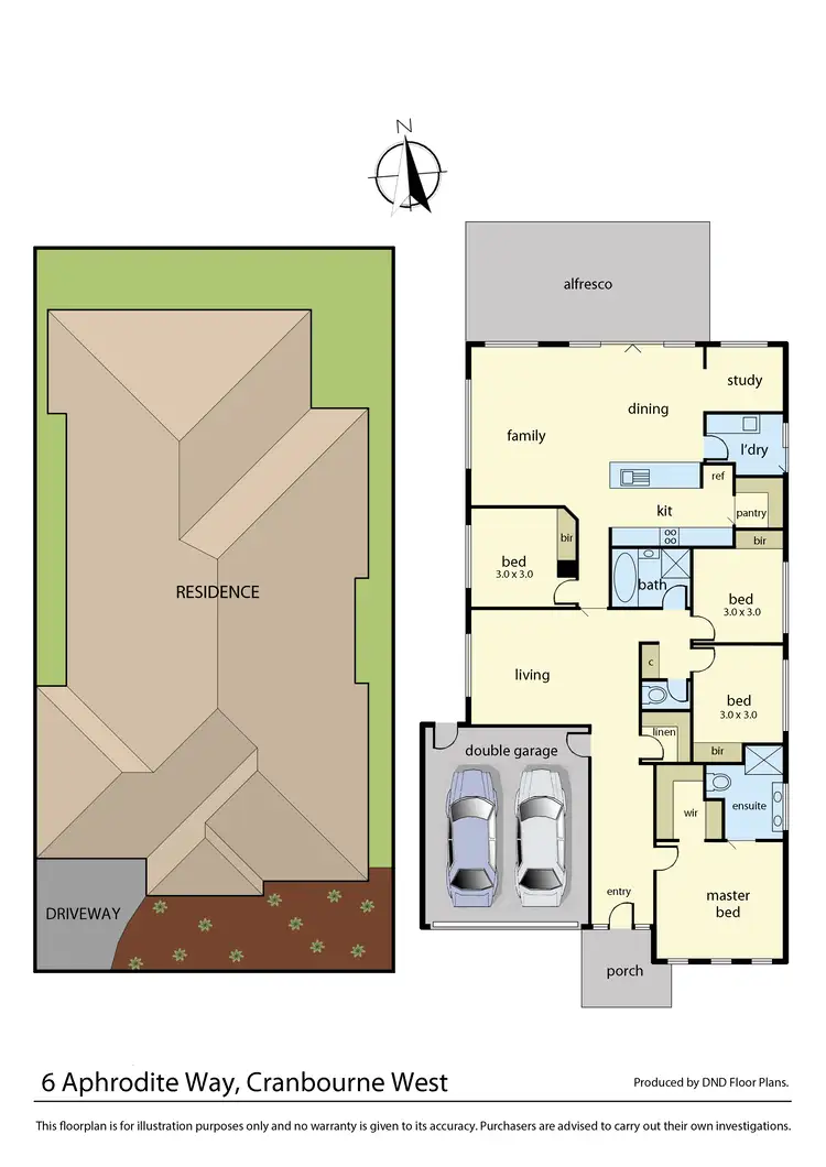 Floorplan of Homely house listing, 6 Aphrodite Way, Cranbourne West VIC 3977