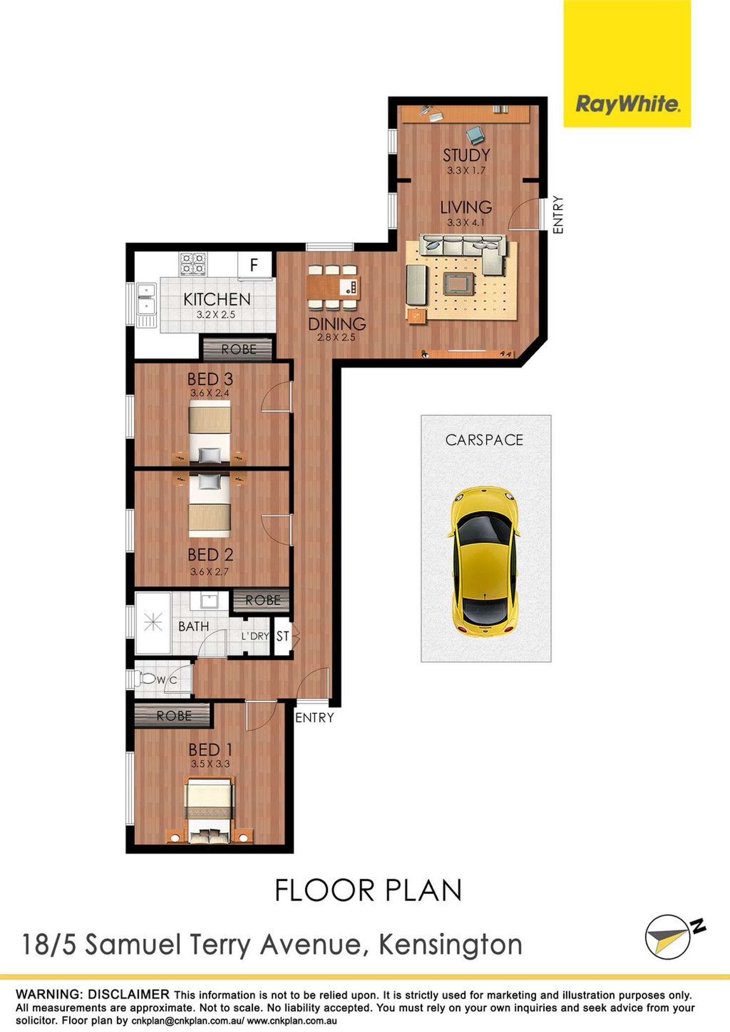 Floorplan of Homely apartment listing, 18/5-7 Samuel Terry Ave,, Kensington NSW 2033