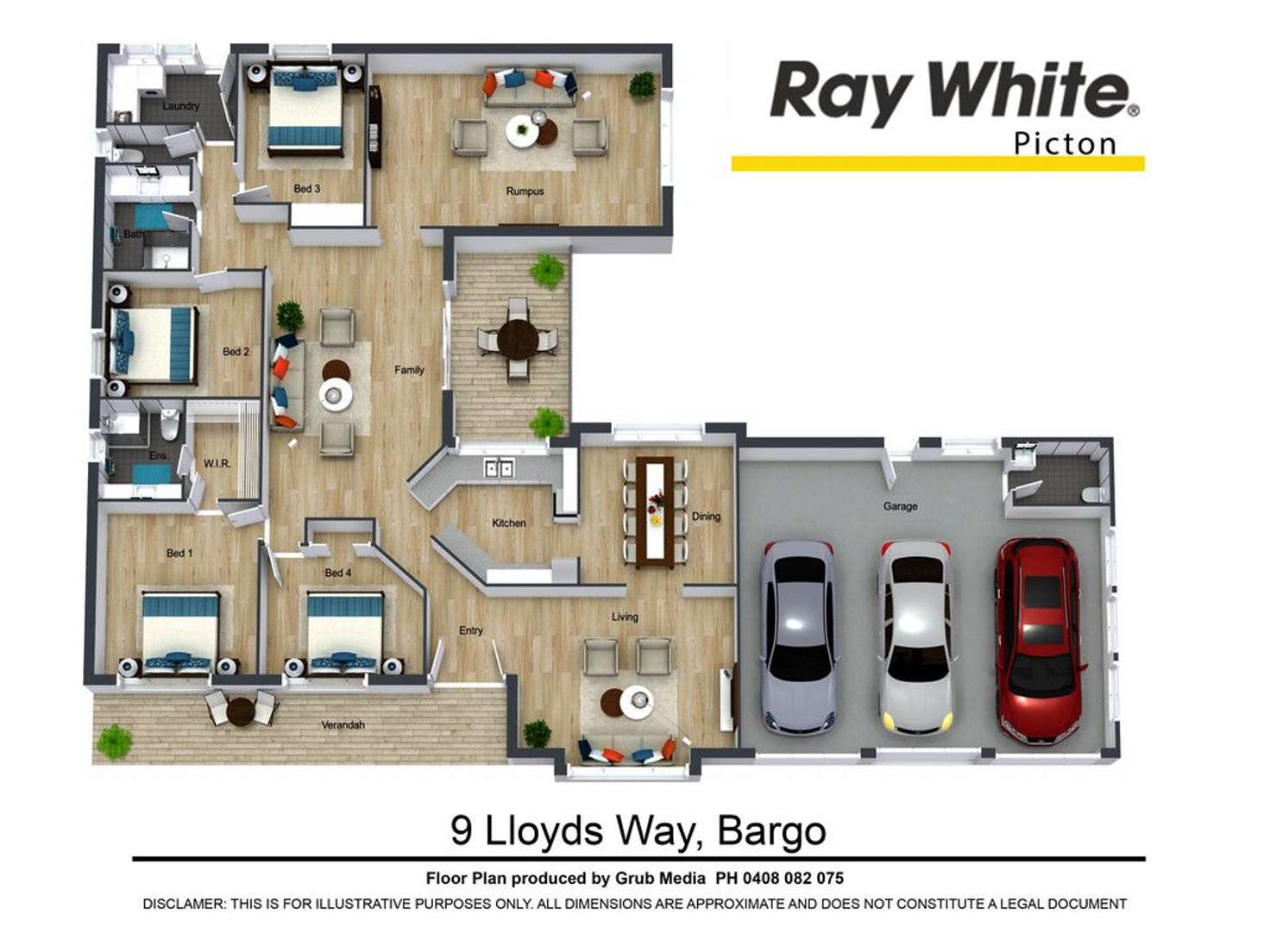 Floorplan of Homely house listing, 9 Lloyds Way, Bargo NSW 2574