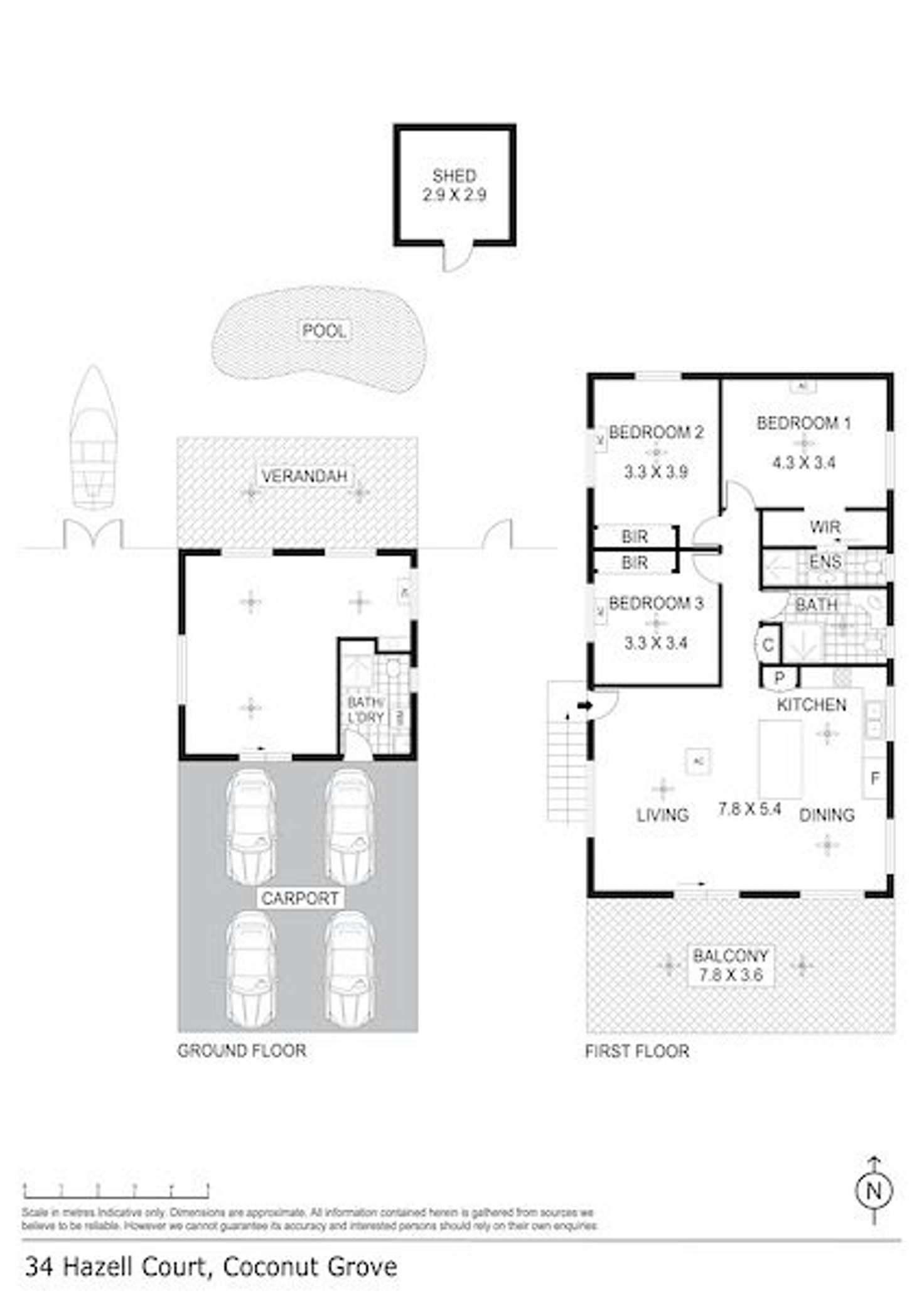 Floorplan of Homely house listing, 34 Hazell Court, Coconut Grove NT 810