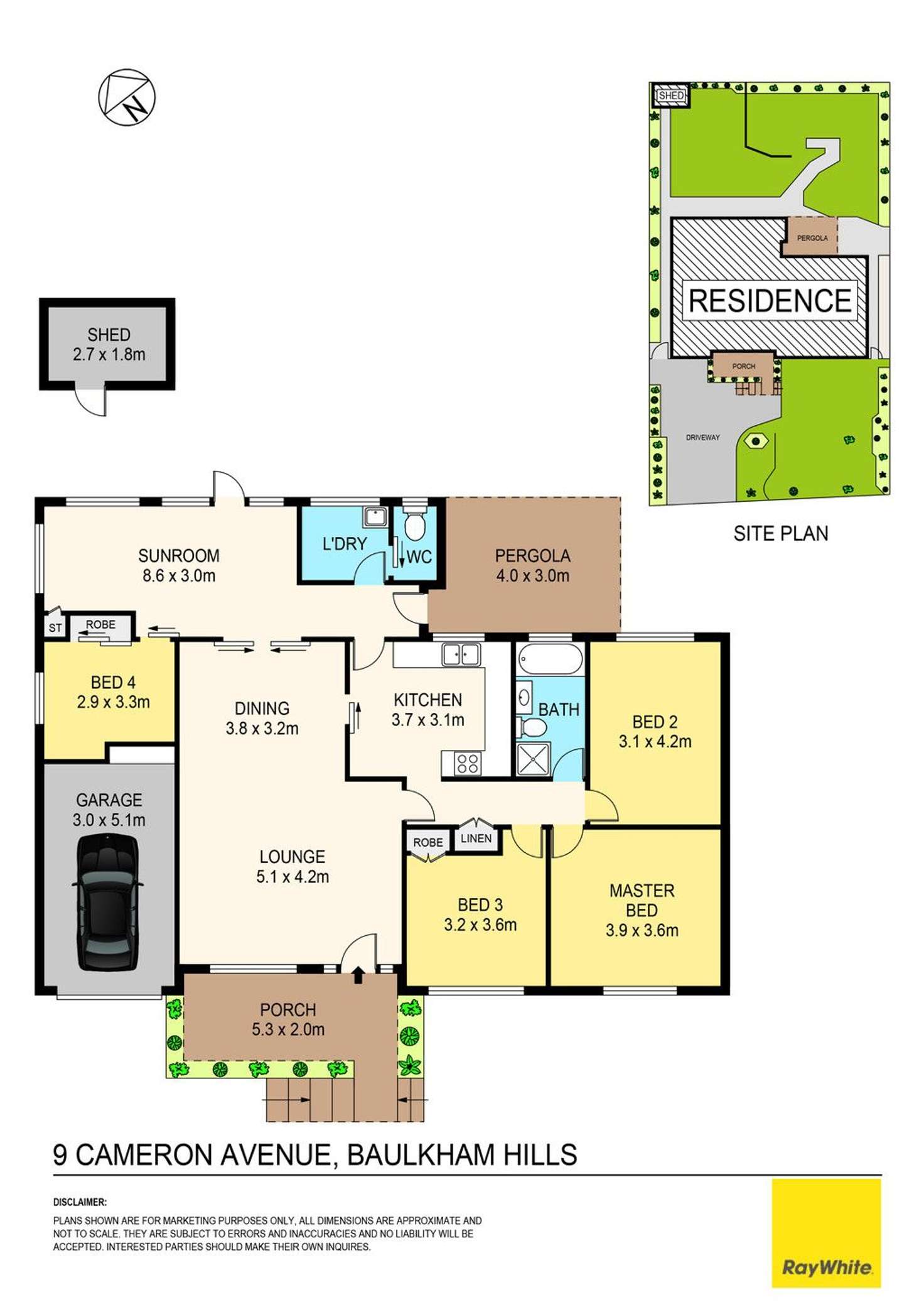 Floorplan of Homely house listing, 9 Cameron Avenue, Baulkham Hills NSW 2153