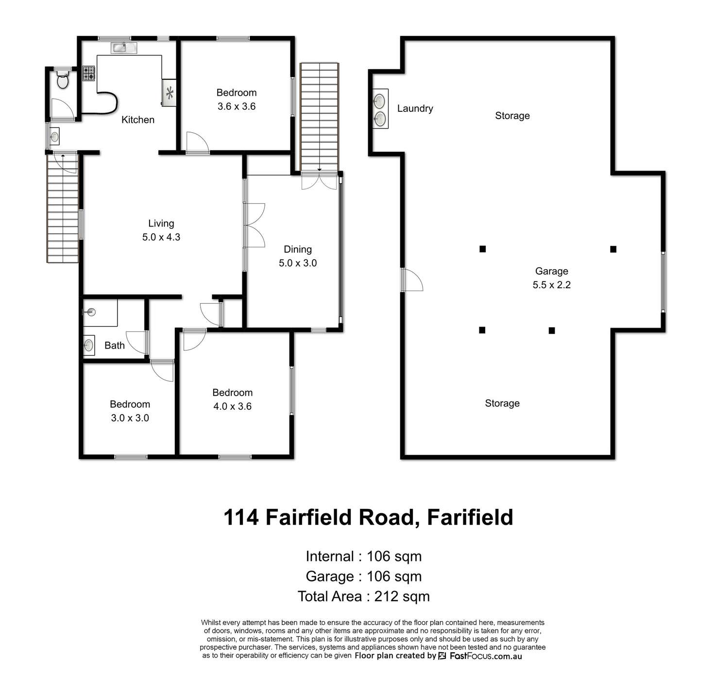 Floorplan of Homely house listing, 114 Fairfield Road, Fairfield QLD 4103