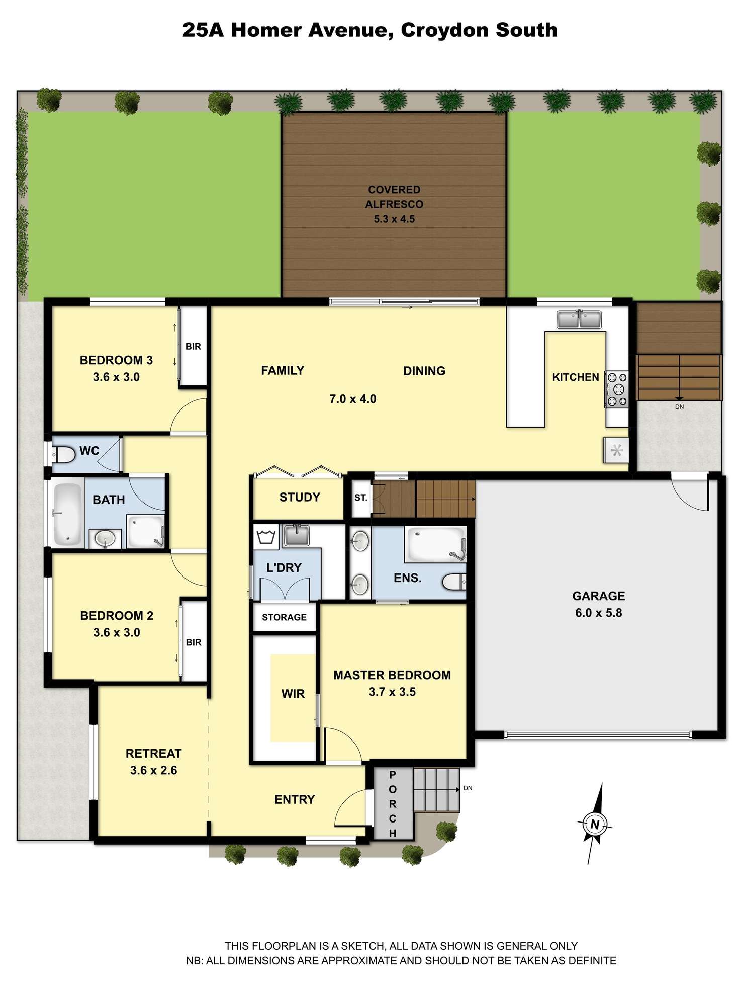 Floorplan of Homely house listing, 25A Homer Avenue, Croydon South VIC 3136