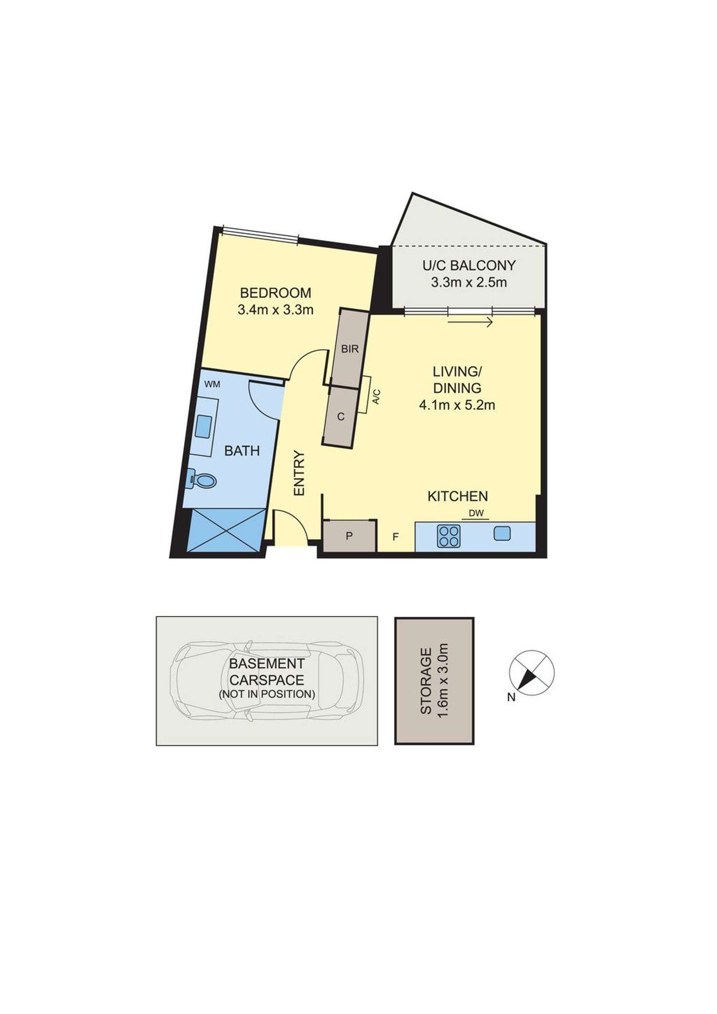 Floorplan of Homely apartment listing, 615/601 Sydney Road, Brunswick VIC 3056