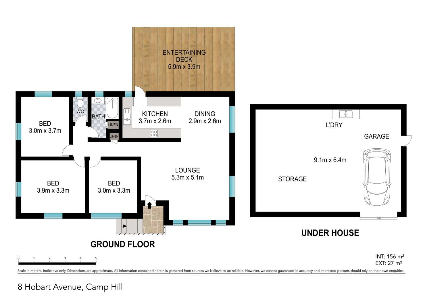 Floorplan of Homely house listing, 8 Hobart Avenue, Camp Hill QLD 4152