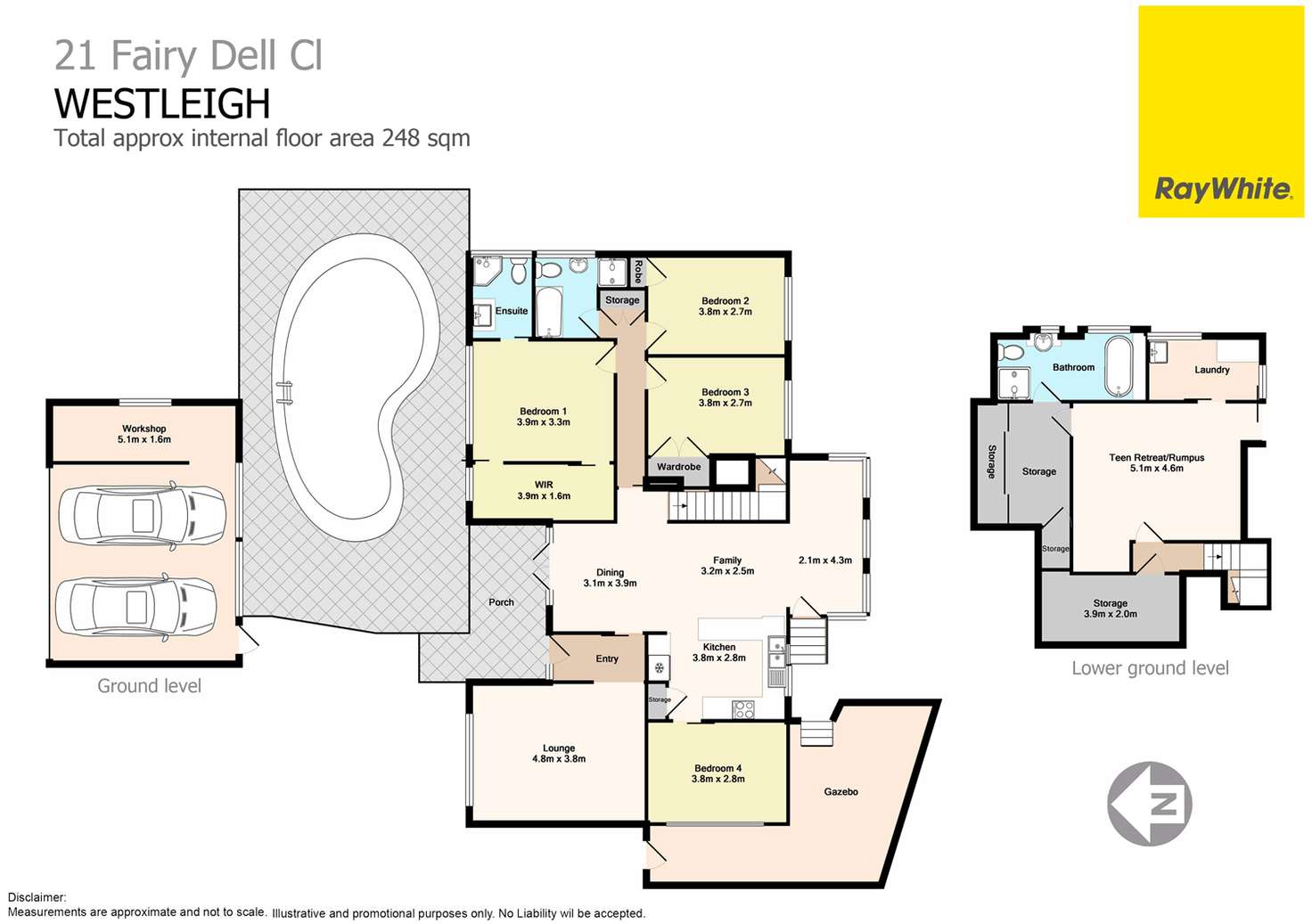 Floorplan of Homely house listing, 21 Fairy Dell Close, Westleigh NSW 2120