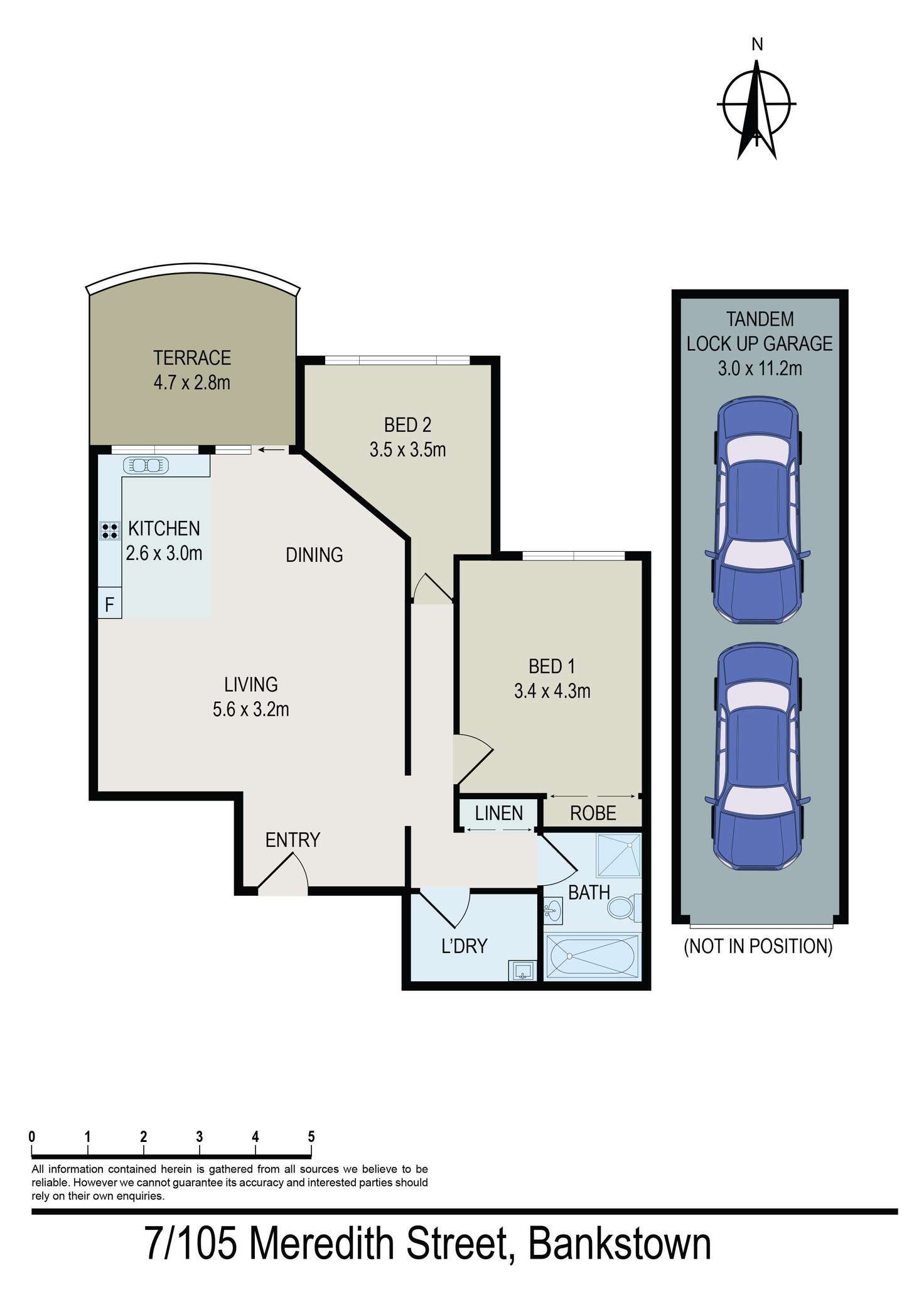 Floorplan of Homely unit listing, 7/105 Meredith Street, Bankstown NSW 2200