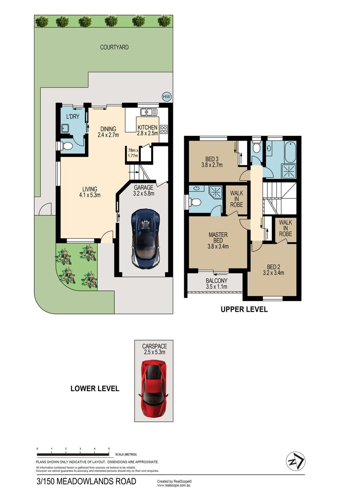 Floorplan of Homely townhouse listing, 3/150 Meadowlands Road, Carina QLD 4152