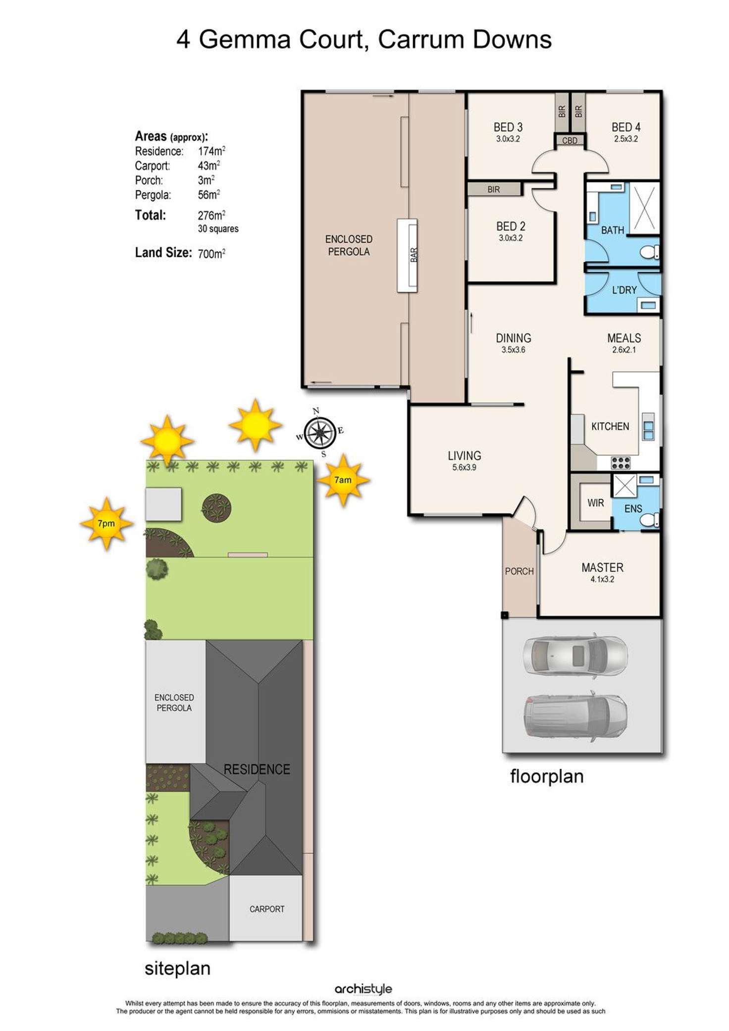 Floorplan of Homely house listing, 4 Gemma Court, Carrum Downs VIC 3201