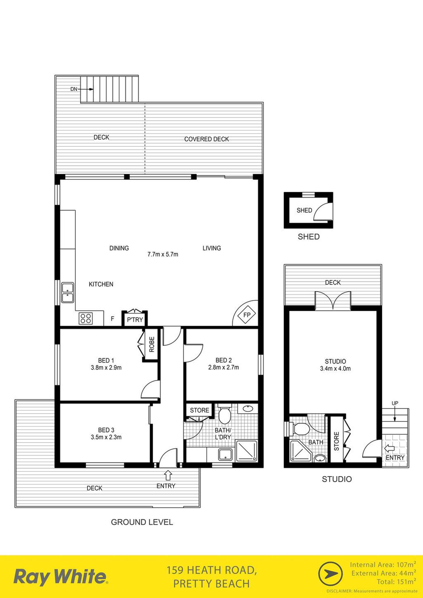 Floorplan of Homely house listing, 159 Heath Road, Pretty Beach NSW 2257