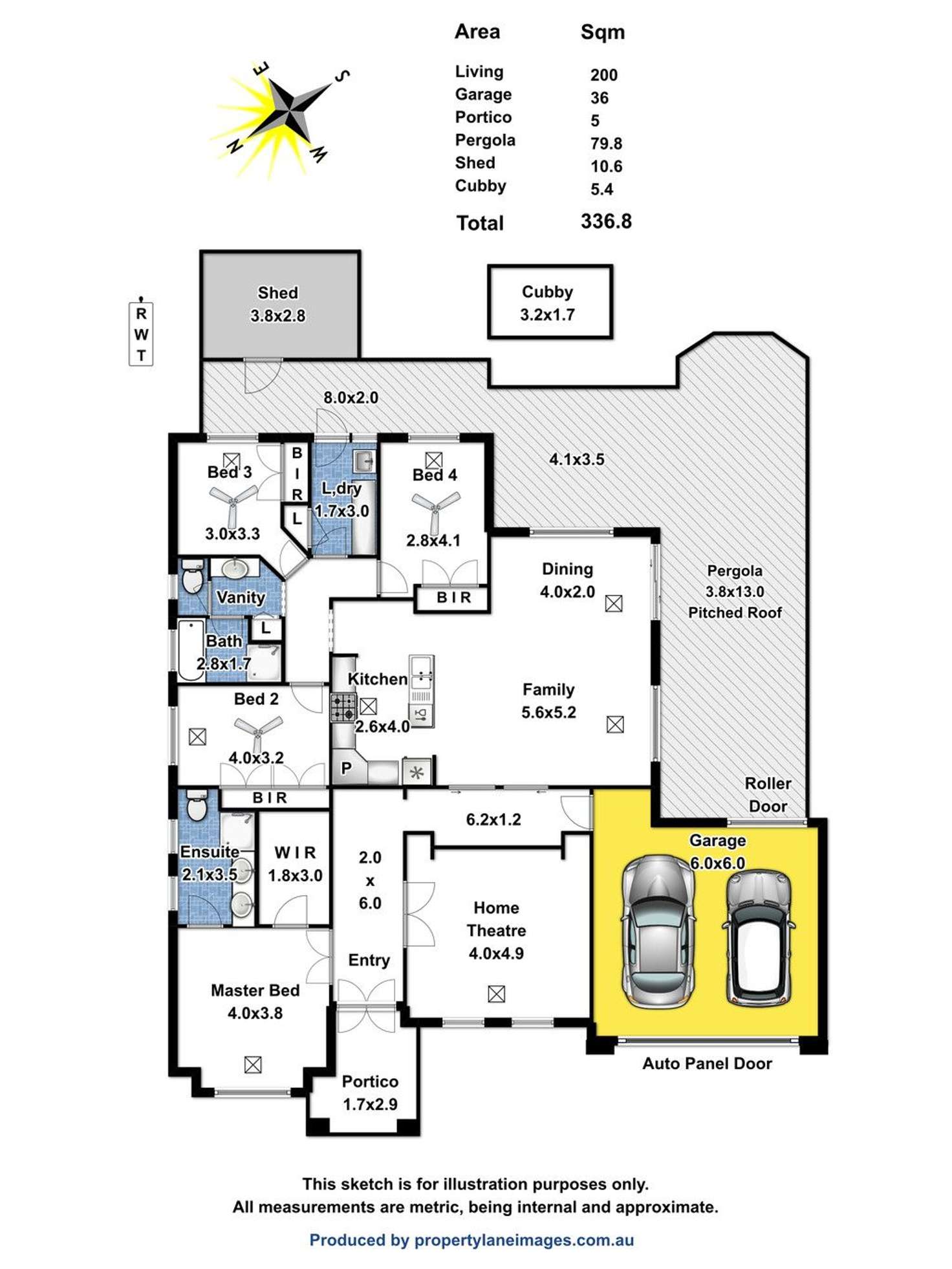 Floorplan of Homely house listing, 10 Toorna Place, Andrews Farm SA 5114