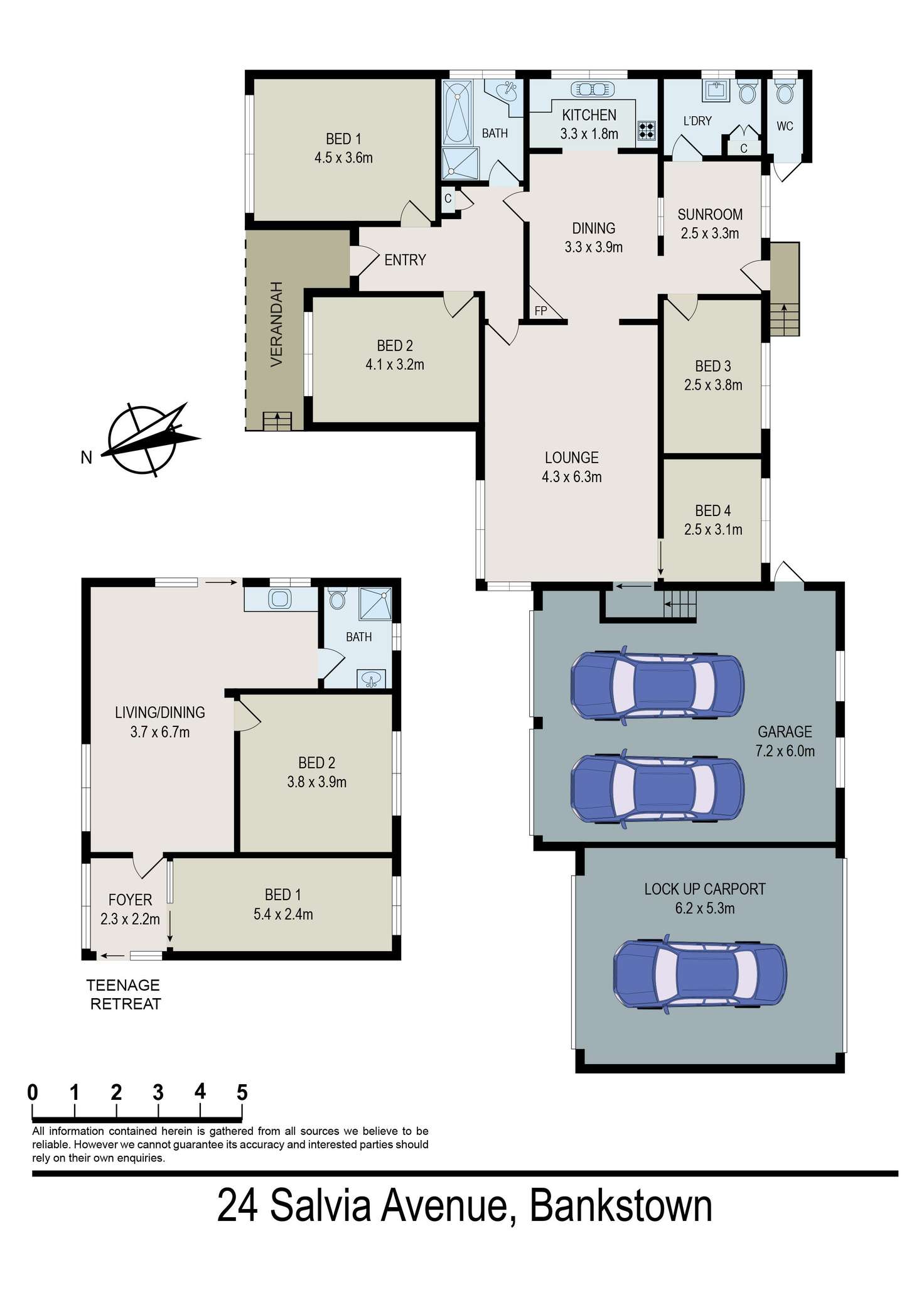 Floorplan of Homely house listing, 24 Salvia Avenue, Bankstown NSW 2200