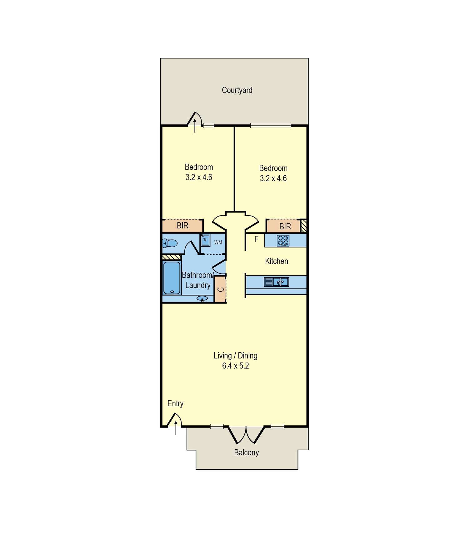 Floorplan of Homely apartment listing, 35/52 Leicester Street, Carlton VIC 3053