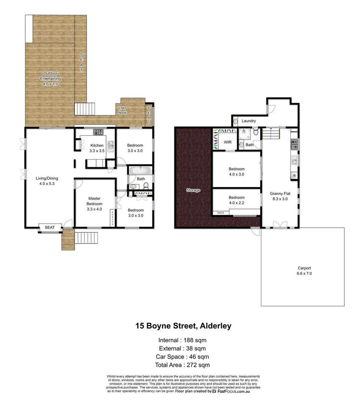 Floorplan of Homely house listing, 15 Boyne Street, Alderley QLD 4051