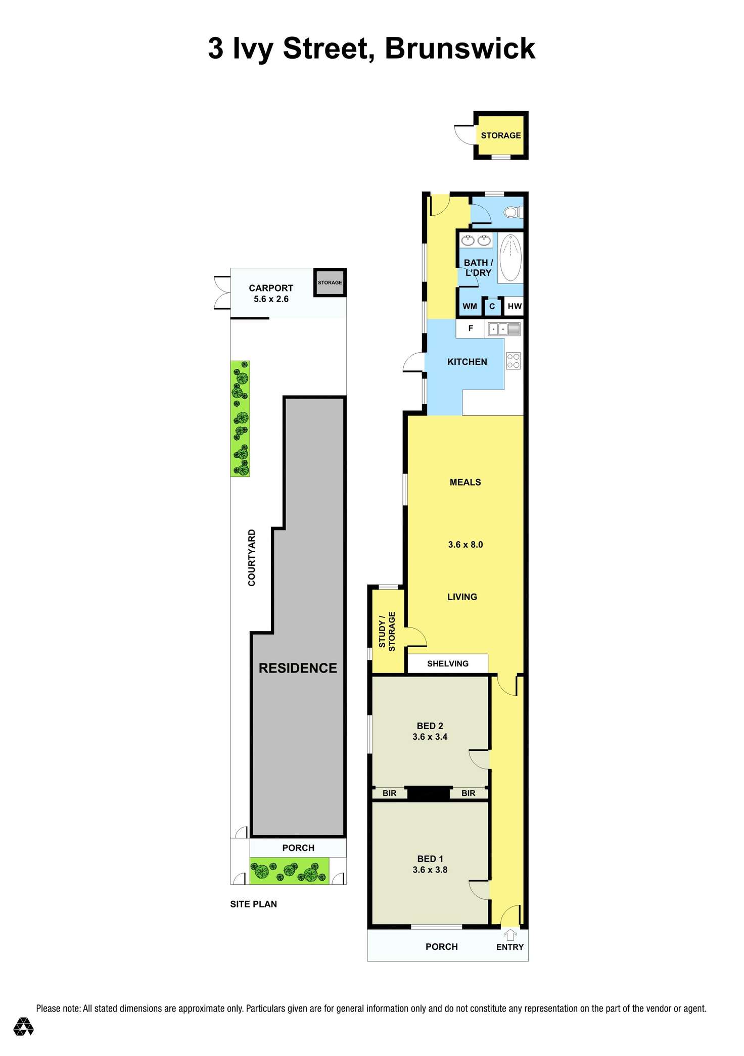 Floorplan of Homely house listing, 3 Ivy Street, Brunswick VIC 3056