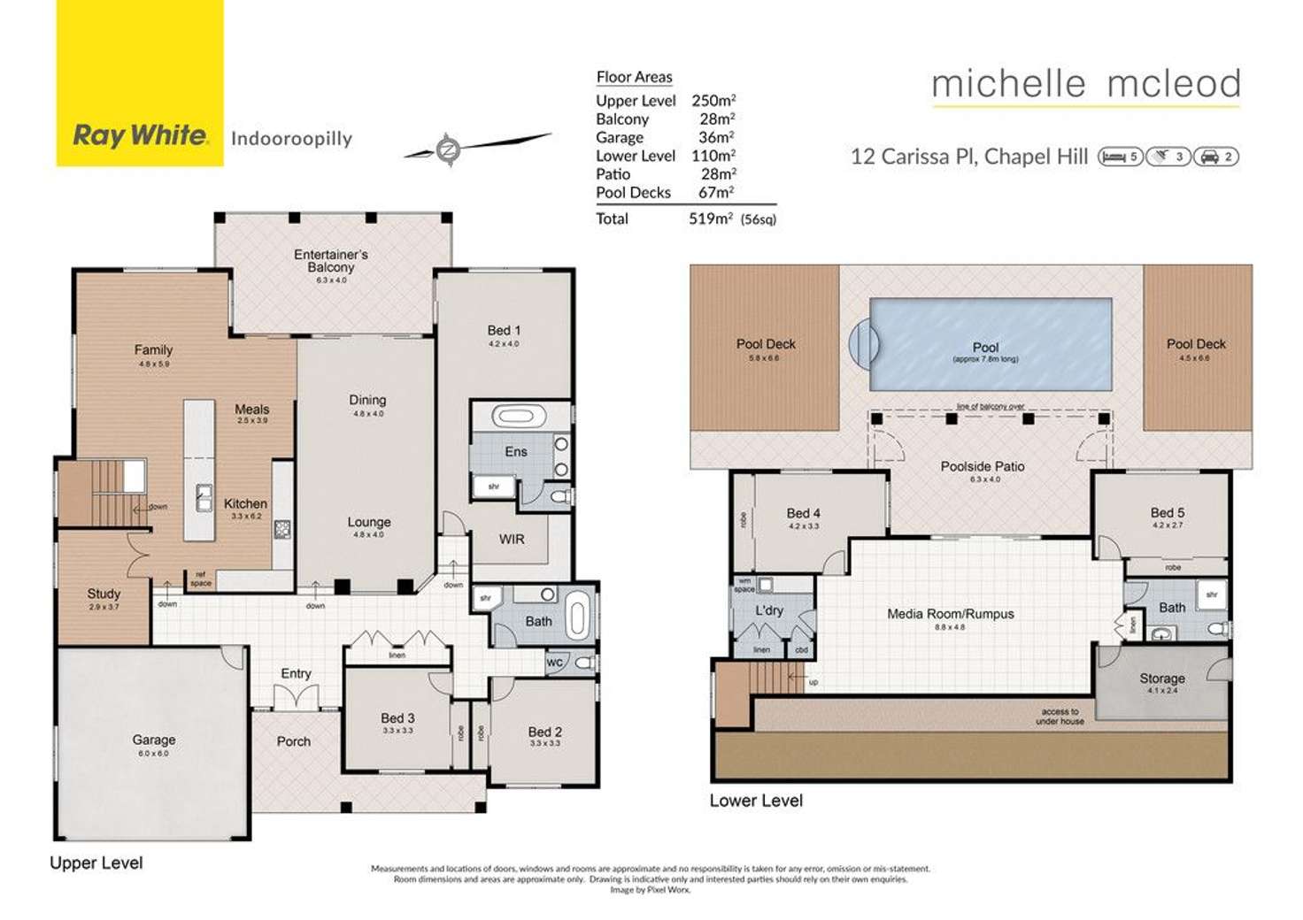 Floorplan of Homely house listing, 12 Carissa Place, Chapel Hill QLD 4069