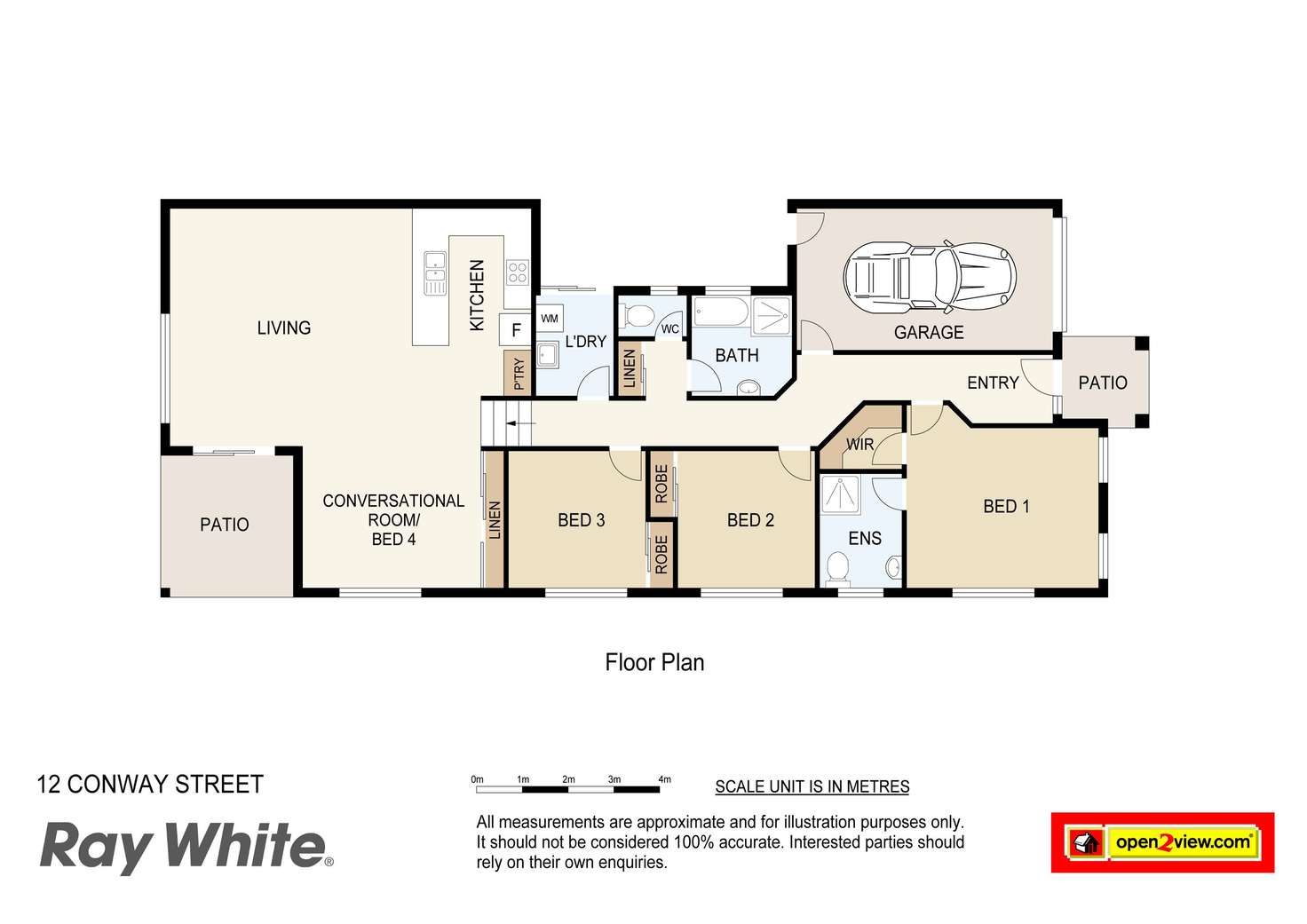 Floorplan of Homely house listing, 12 Conway Street, Waterford QLD 4133