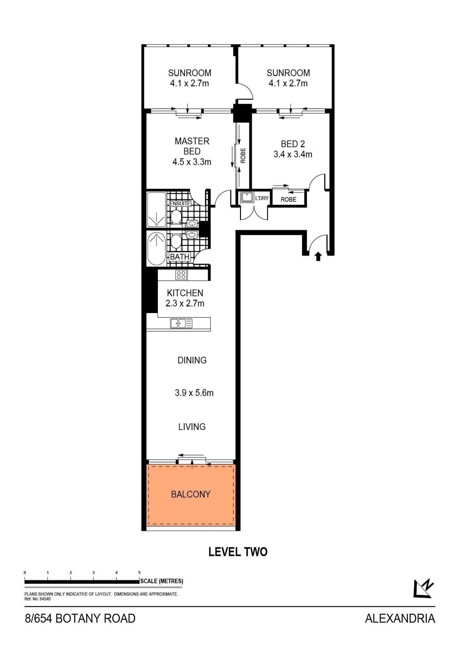 Floorplan of Homely apartment listing, 8/654-656 Botany Road, Alexandria NSW 2015