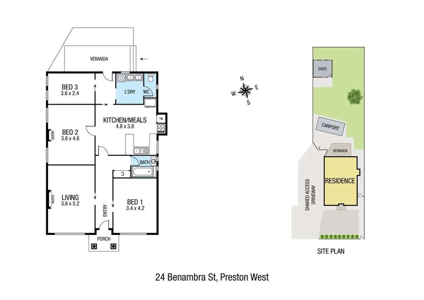 Floorplan of Homely house listing, 24 Benambra Street, Preston VIC 3072