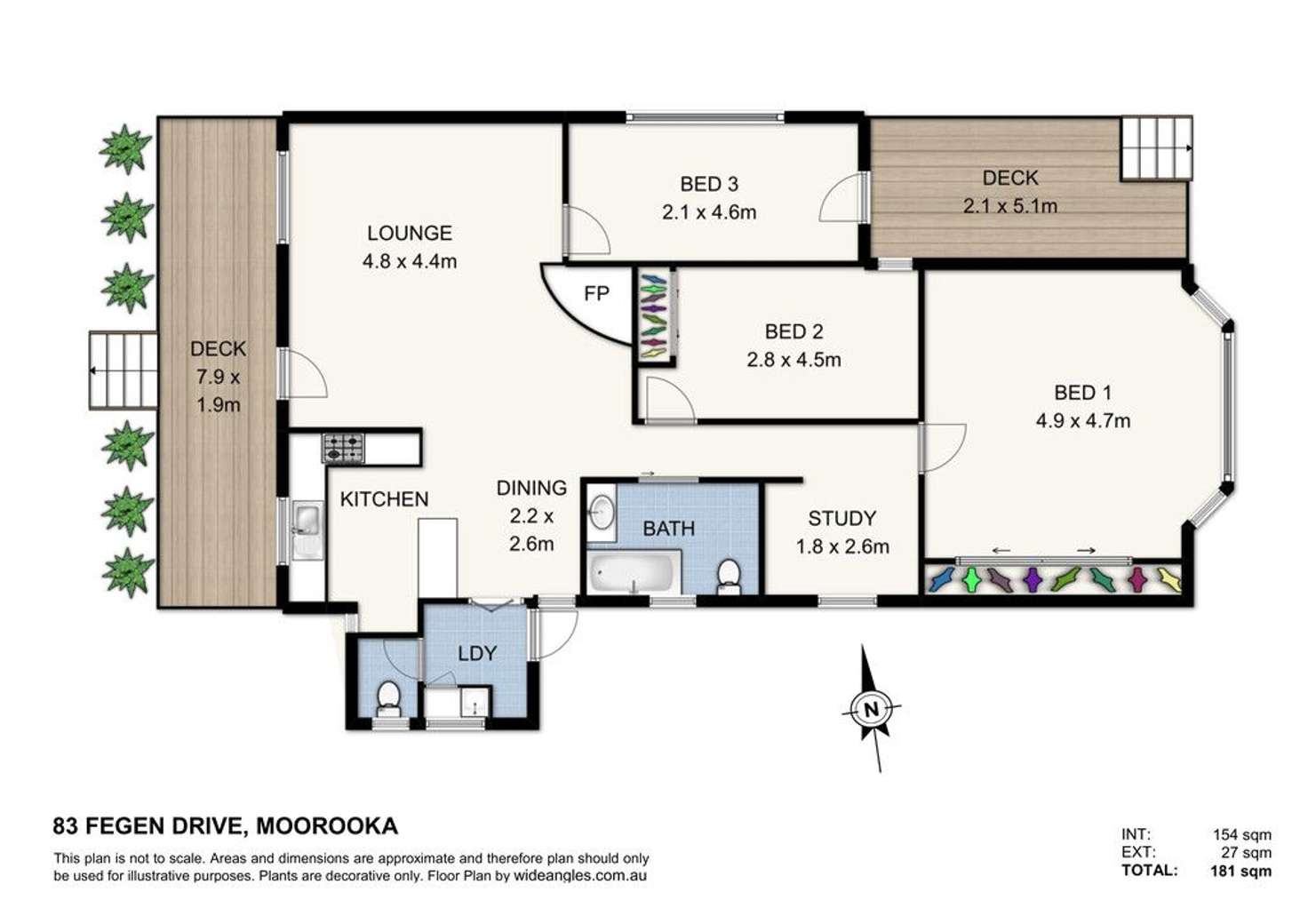 Floorplan of Homely house listing, 83 Fegen Drive, Moorooka QLD 4105