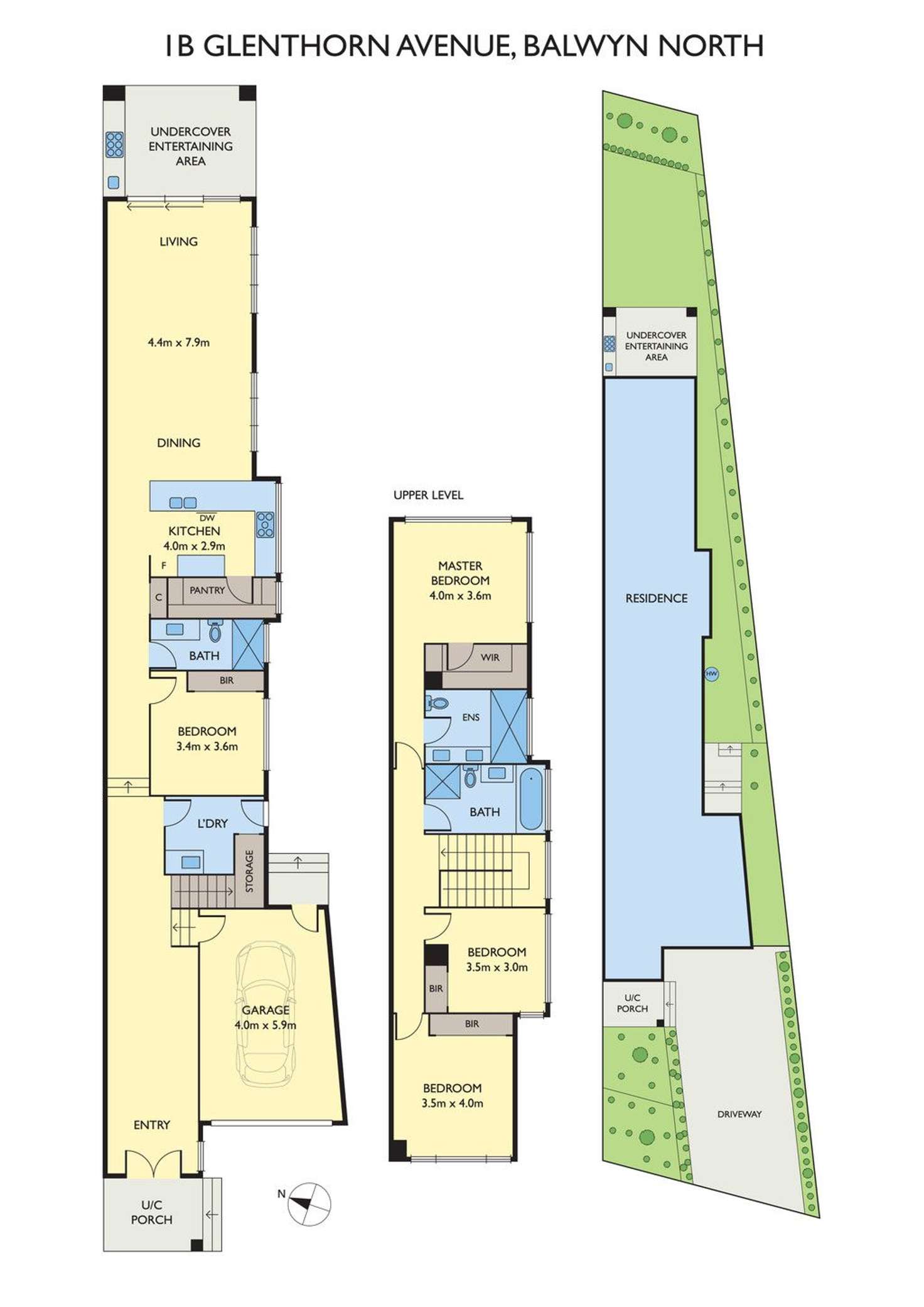 Floorplan of Homely townhouse listing, 1B Glenthorn Avenue, Balwyn North VIC 3104