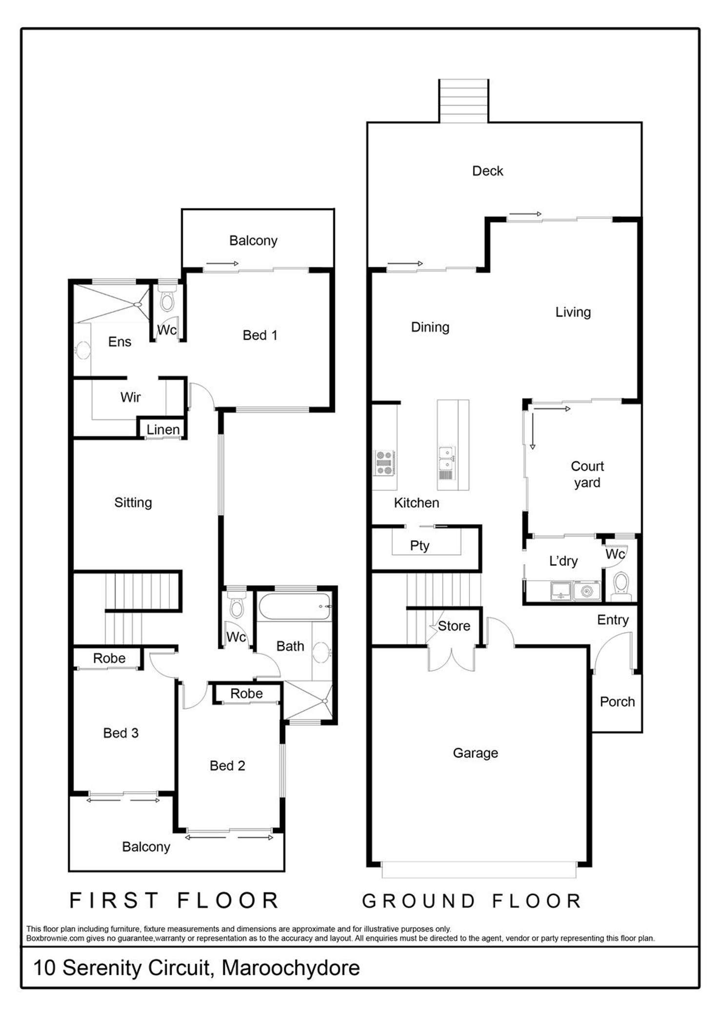 Floorplan of Homely house listing, 10 Serenity Circuit, Maroochydore QLD 4558