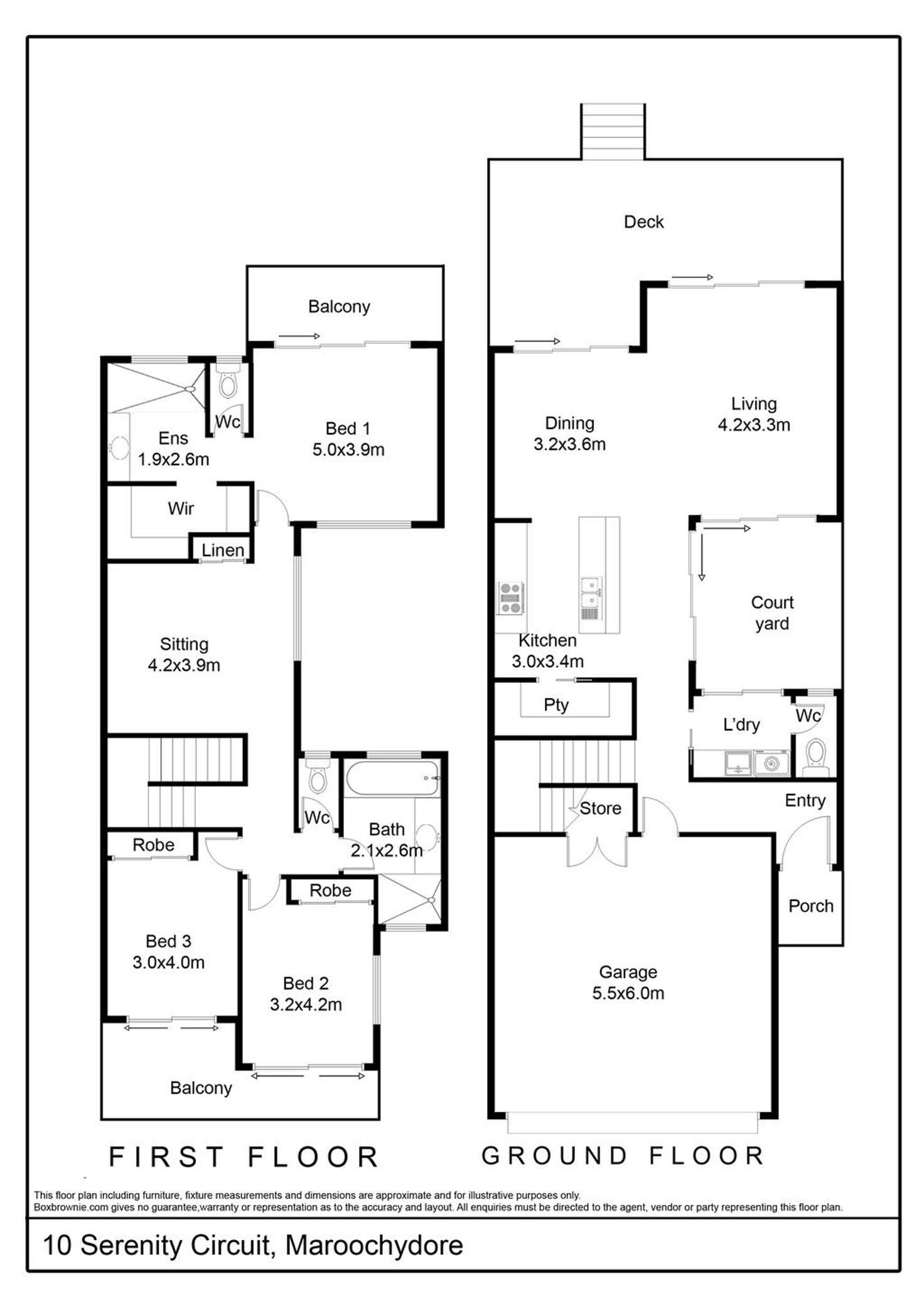 Floorplan of Homely house listing, 10 Serenity Circuit, Maroochydore QLD 4558