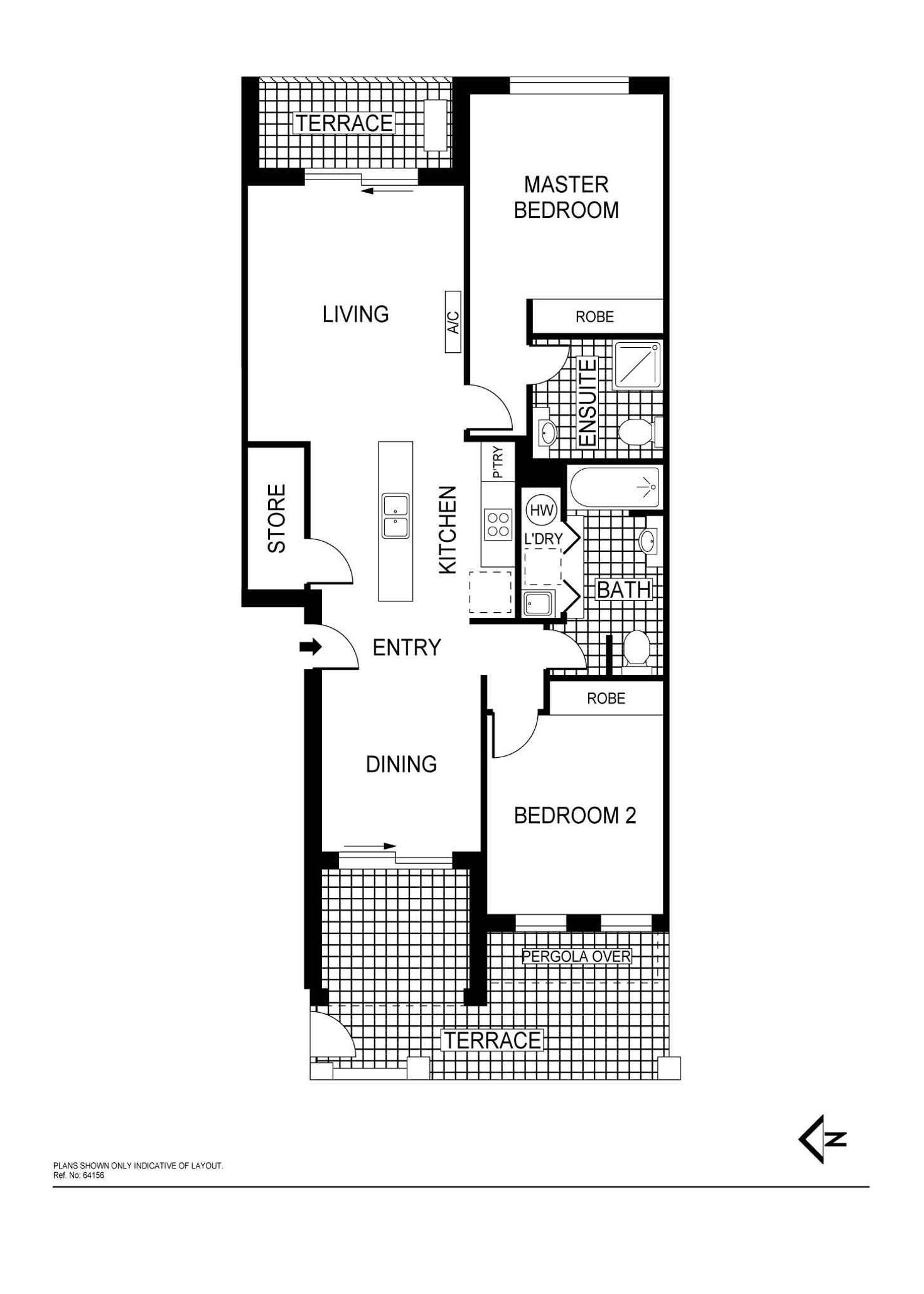 Floorplan of Homely apartment listing, 7/120 Athllon Drive, Greenway ACT 2900