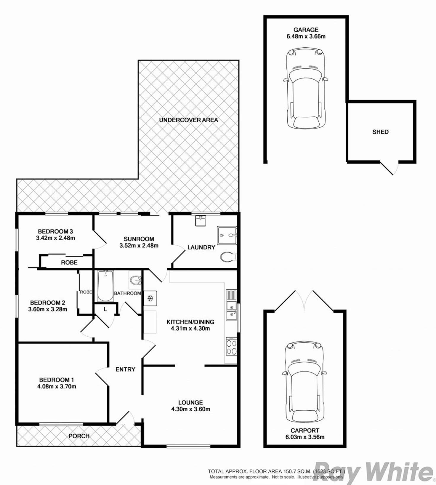 Floorplan of Homely house listing, 123 Cowan Street, Benalla VIC 3672