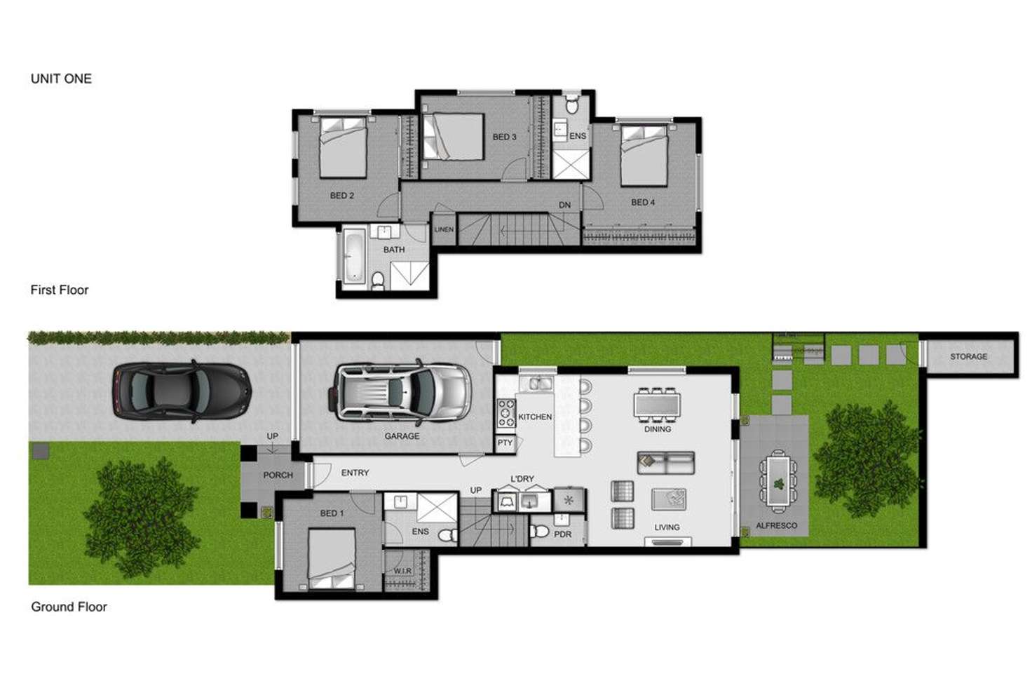 Floorplan of Homely townhouse listing, 1-2/26 Macrina Street, Oakleigh East VIC 3166