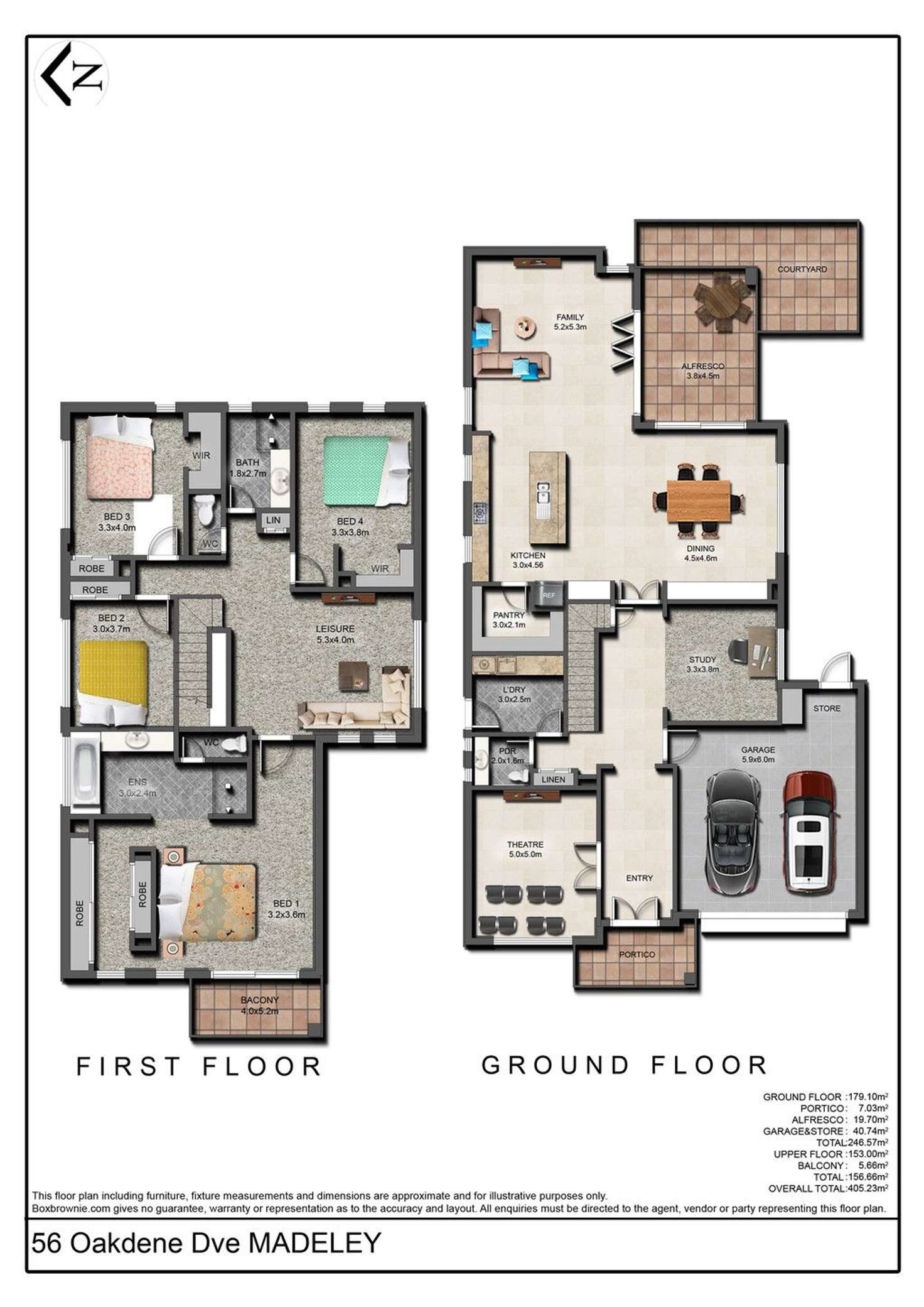 Floorplan of Homely house listing, 56 Oakdene Drive, Madeley WA 6065
