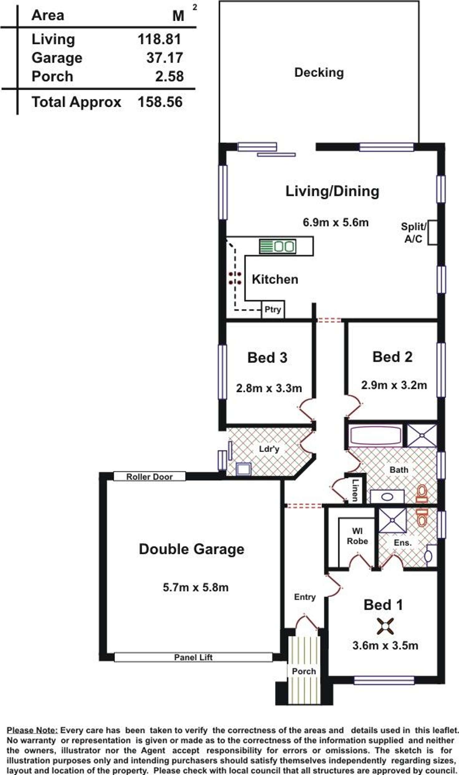 Floorplan of Homely house listing, 61 Riesling Crescent, Andrews Farm SA 5114
