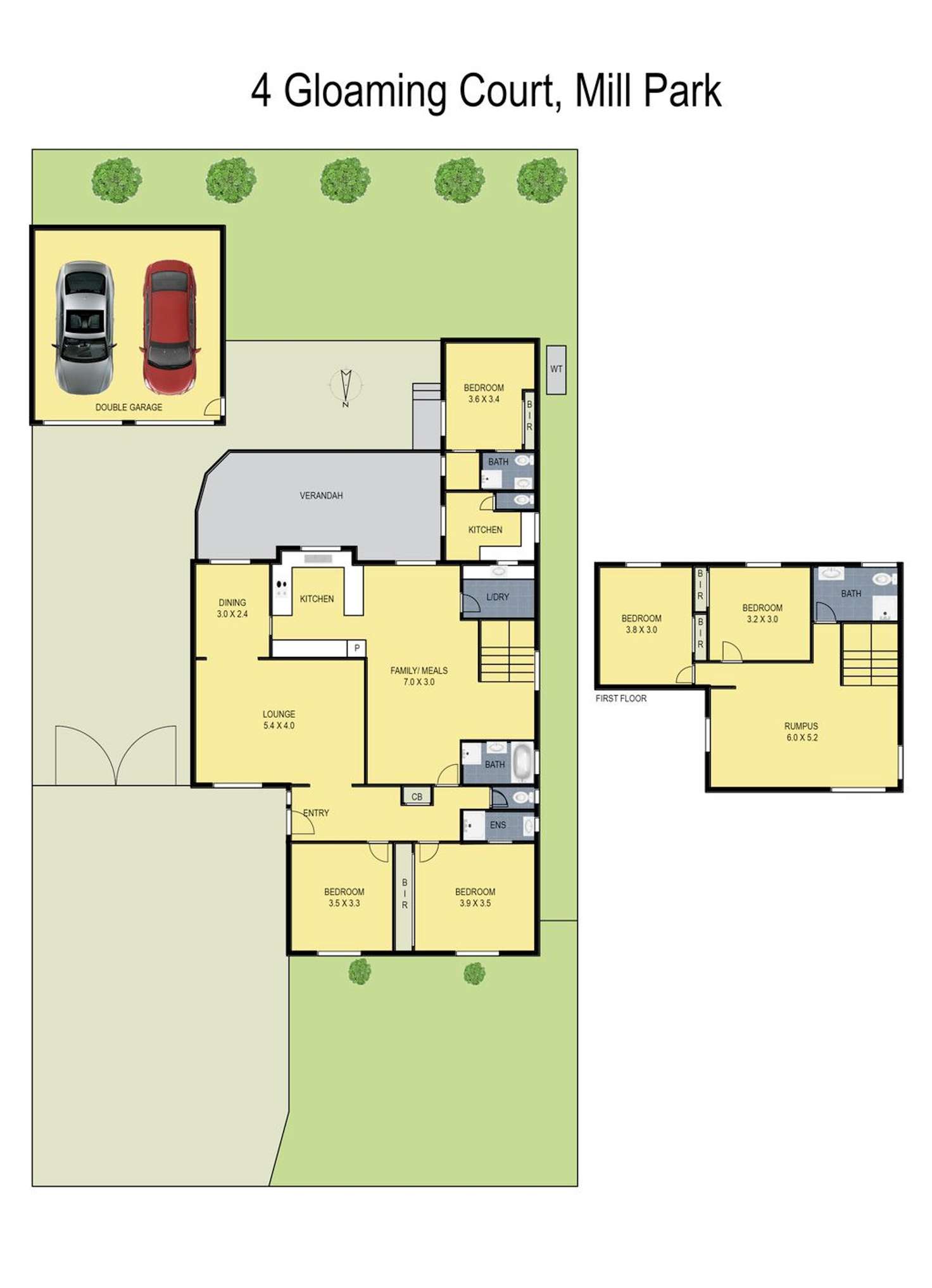 Floorplan of Homely house listing, 4 Gloaming Court, Mill Park VIC 3082