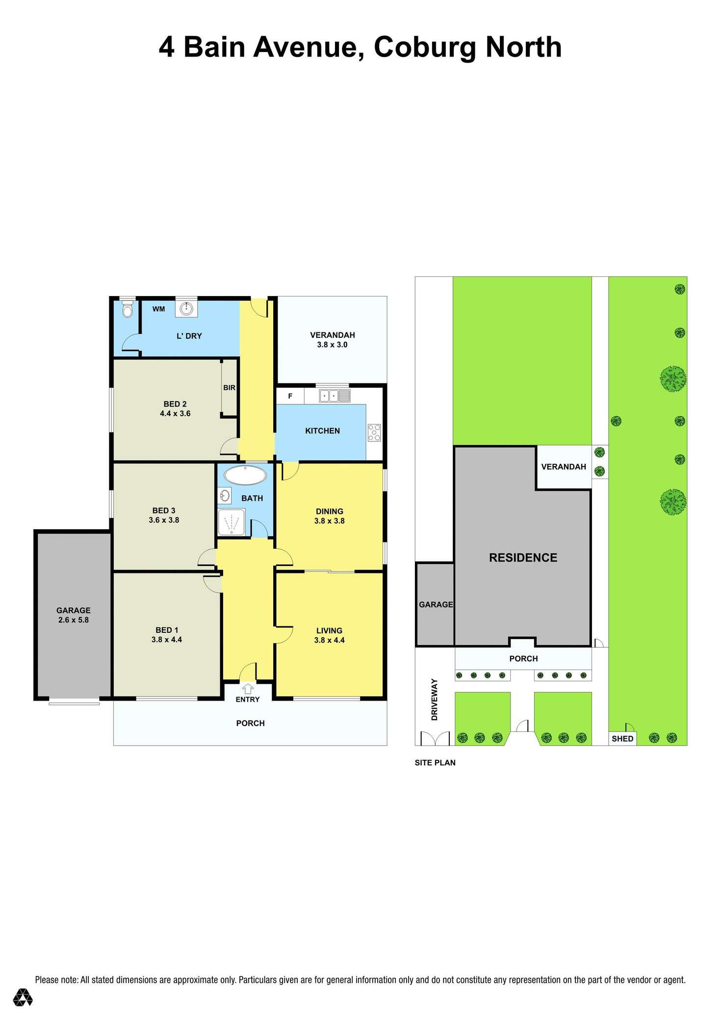 Floorplan of Homely house listing, 4 Bain Avenue, Coburg North VIC 3058