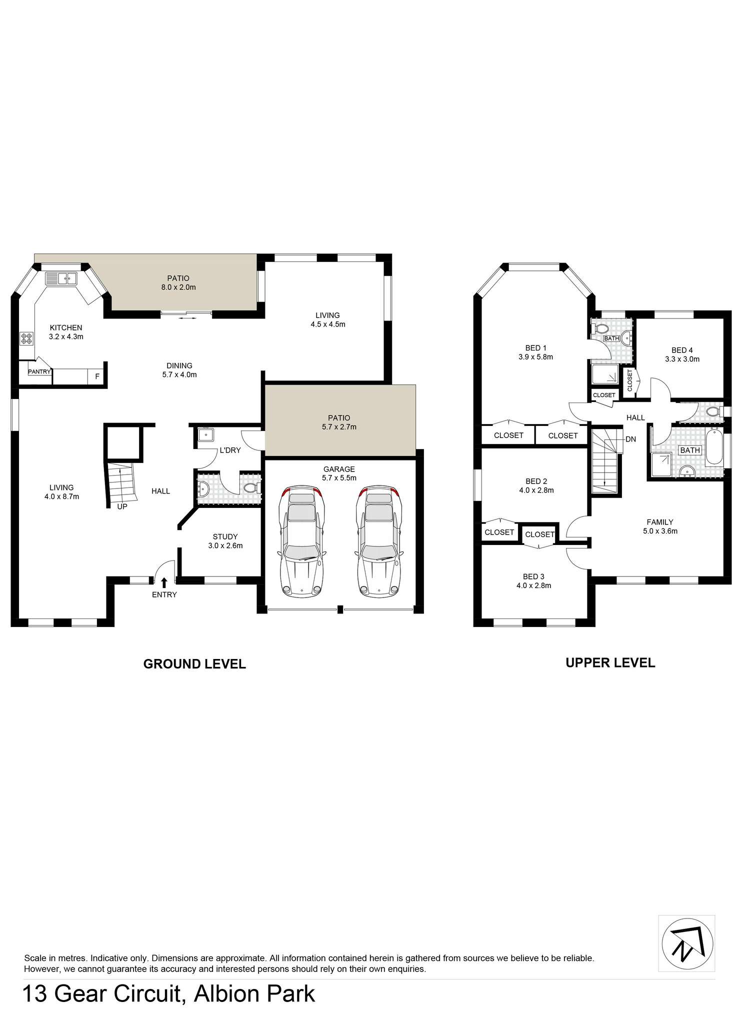 Floorplan of Homely house listing, 13 Gear Circuit, Albion Park NSW 2527