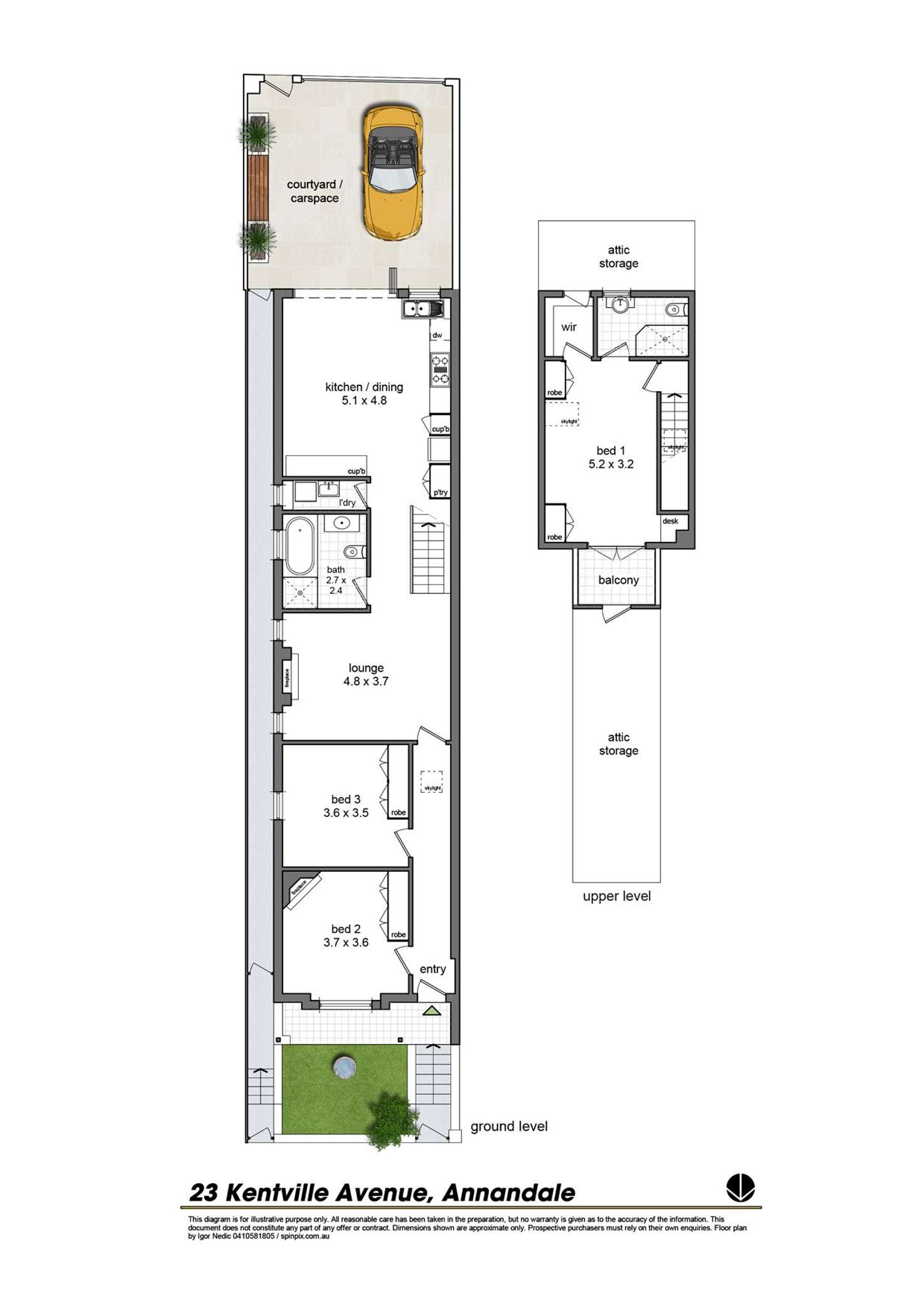 Floorplan of Homely house listing, 23 Kentville Avenue, Annandale NSW 2038