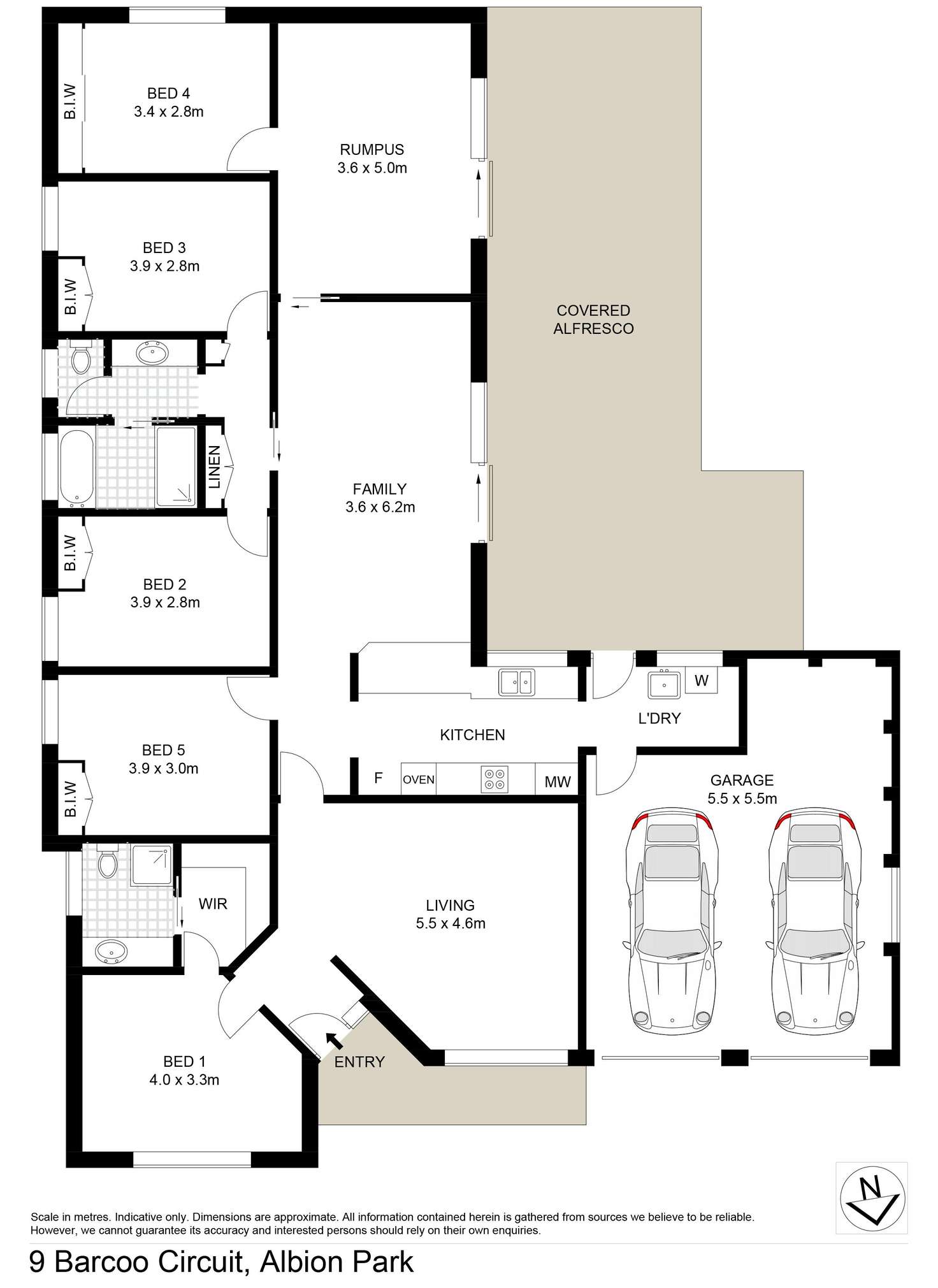 Floorplan of Homely house listing, 9 Barcoo Circuit, Albion Park NSW 2527