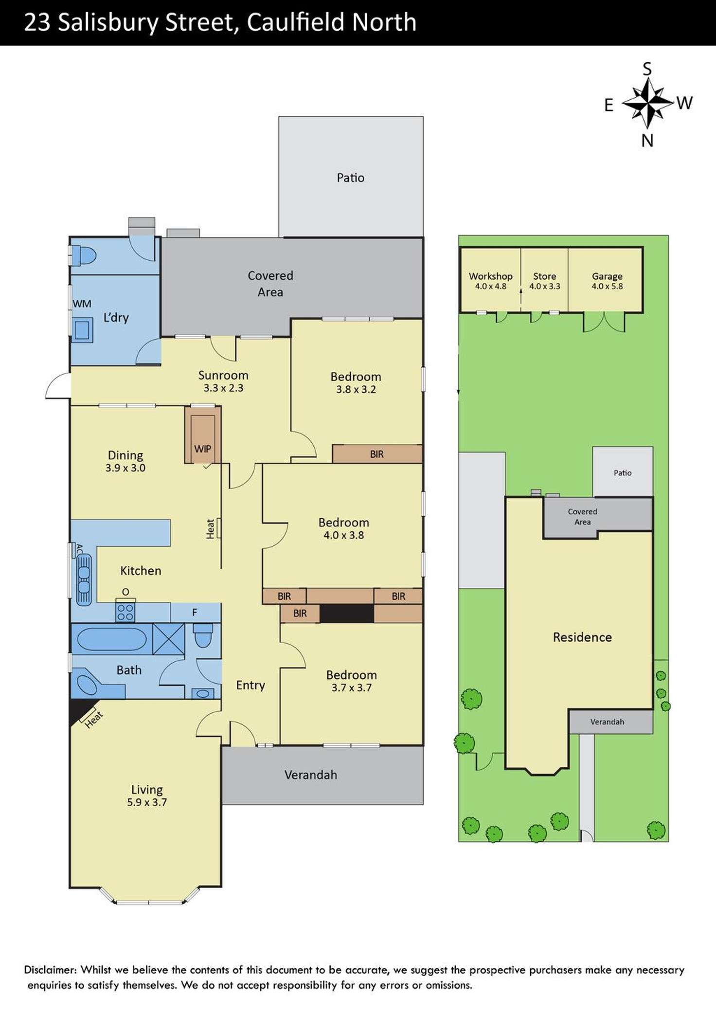 Floorplan of Homely house listing, 23 Salisbury Street, Caulfield North VIC 3161