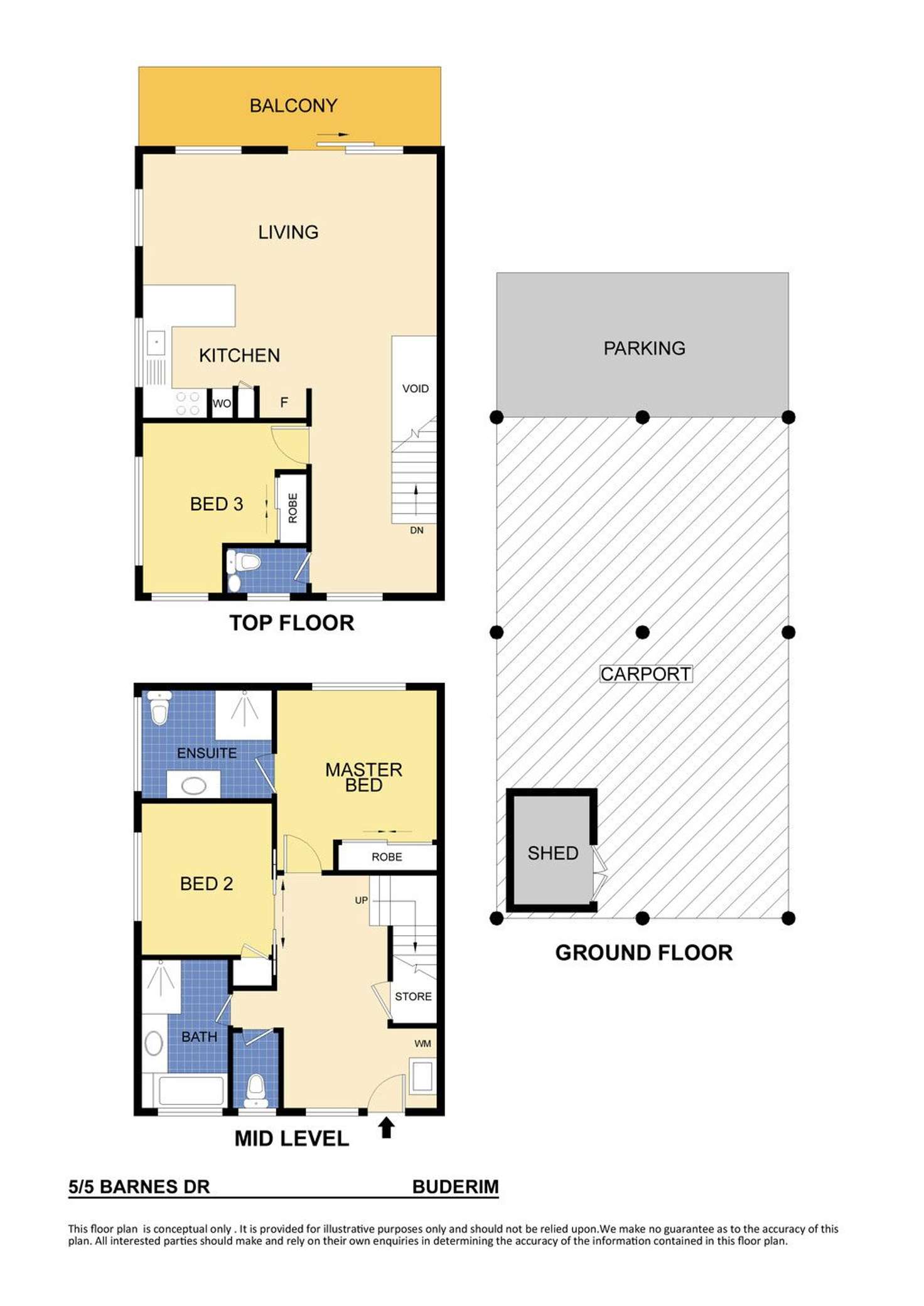Floorplan of Homely unit listing, 5/5 Barnes Drive, Buderim QLD 4556