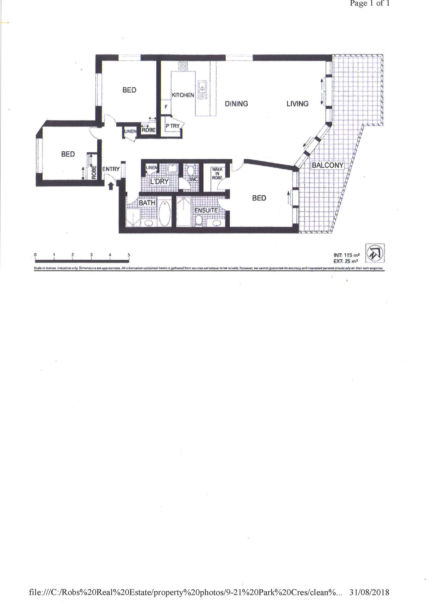 Floorplan of Homely unit listing, 9/21 Park Crescent, Sunshine Beach QLD 4567