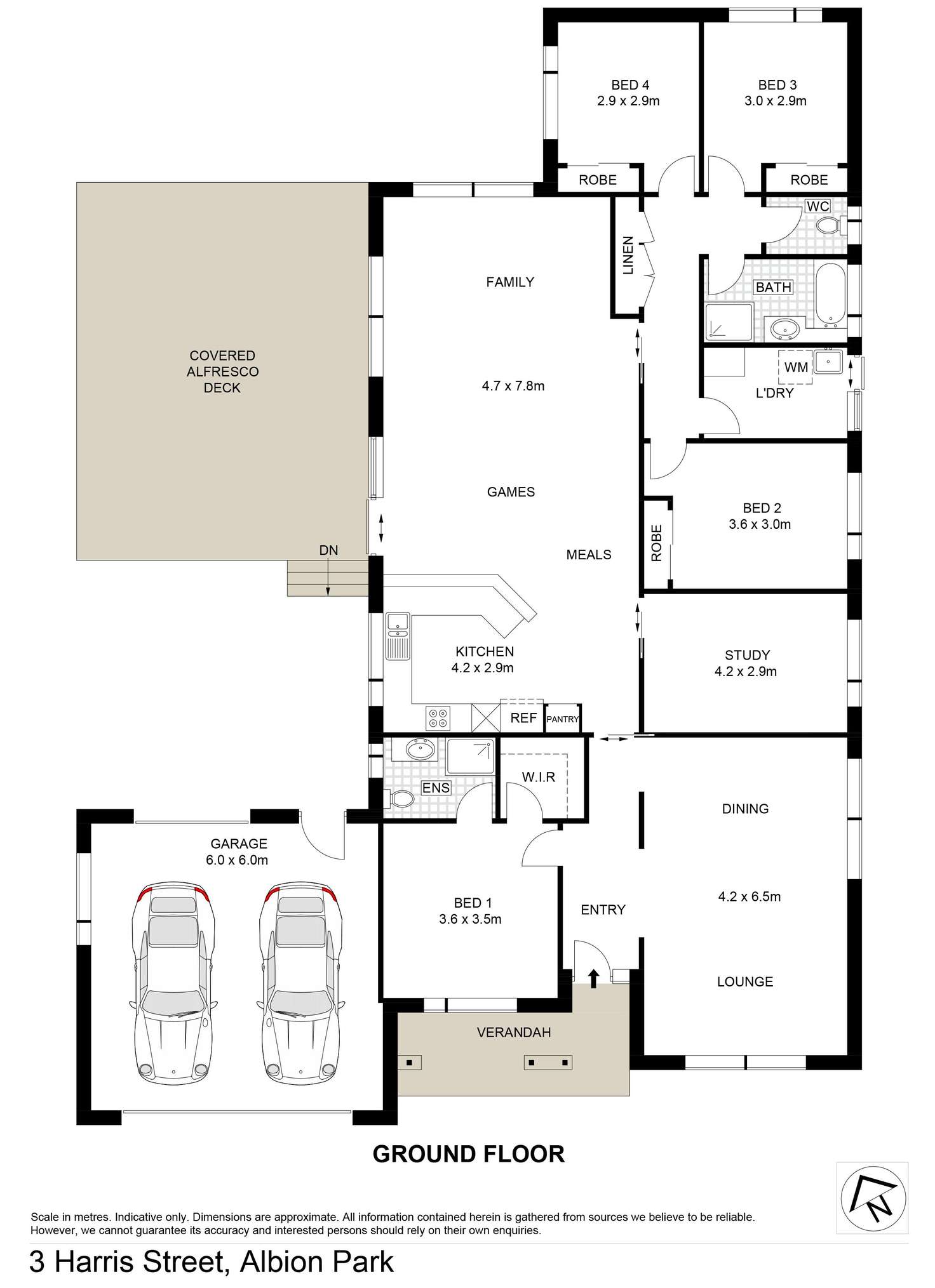 Floorplan of Homely house listing, 3 Harris Street, Albion Park NSW 2527