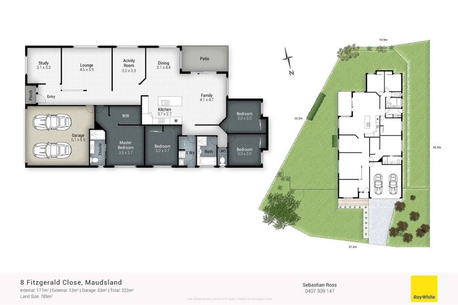 Floorplan of Homely house listing, 8 Fitzgerald Close, Maudsland QLD 4210