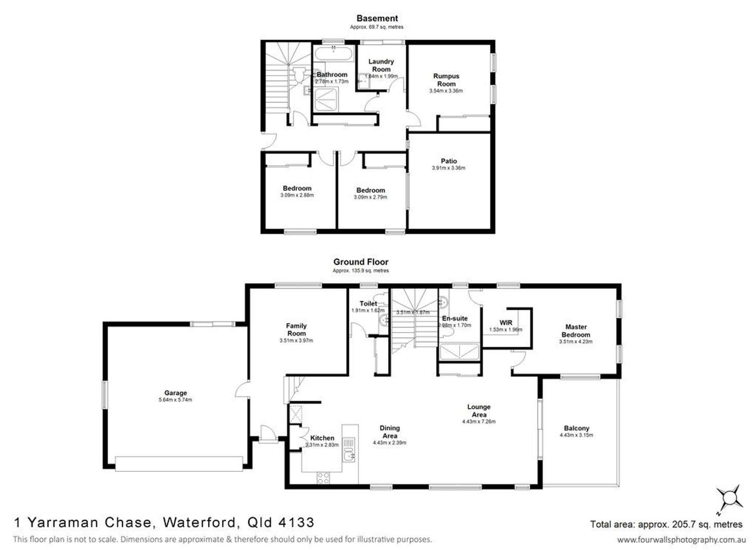 Floorplan of Homely house listing, 1 Yarraman Chase, Waterford QLD 4133