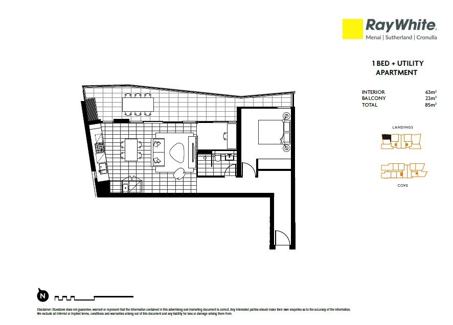 Floorplan of Homely unit listing, 403/3 Dune Walk, Woolooware NSW 2230