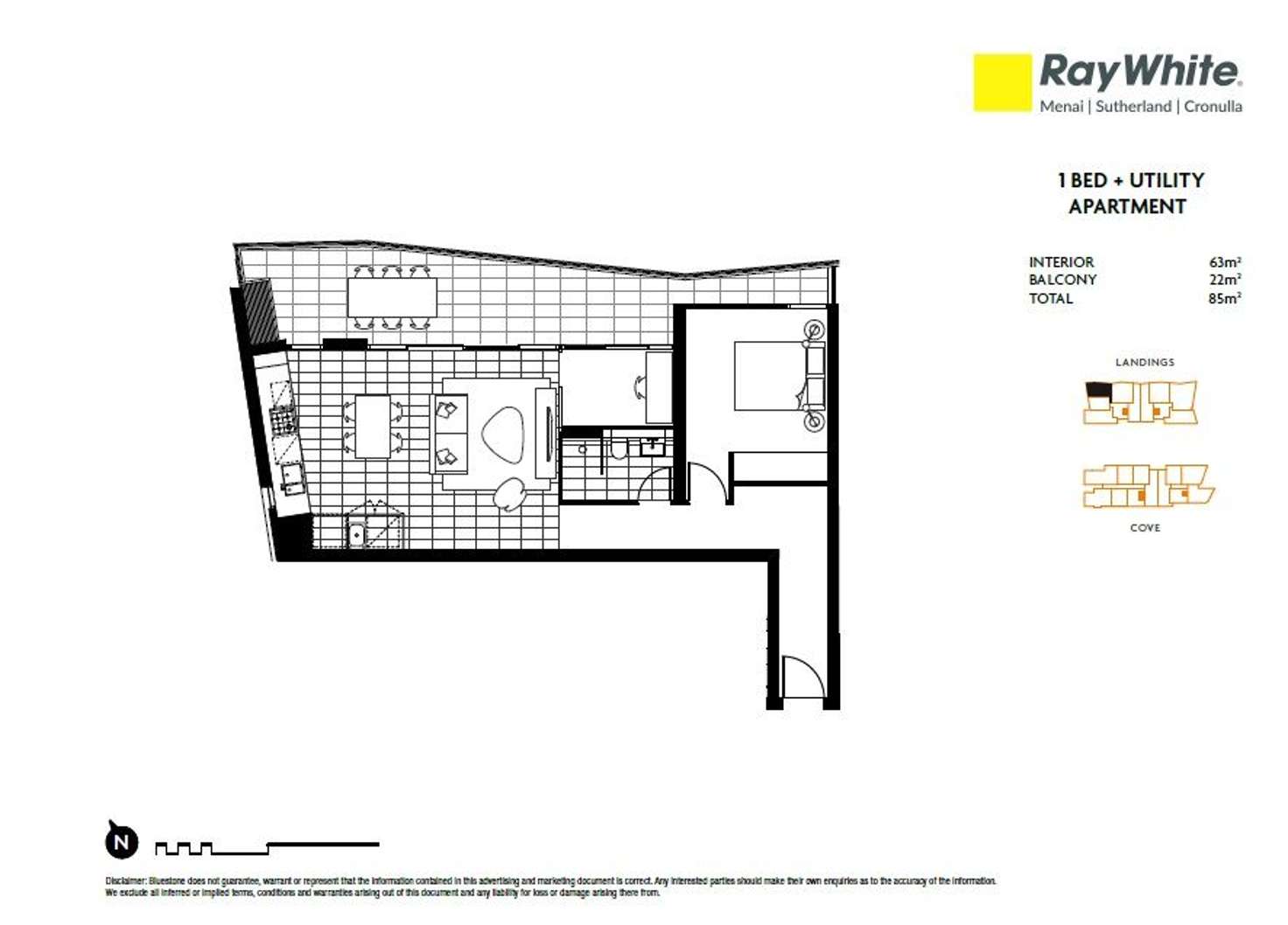 Floorplan of Homely unit listing, 403/3 Dune Walk, Woolooware NSW 2230