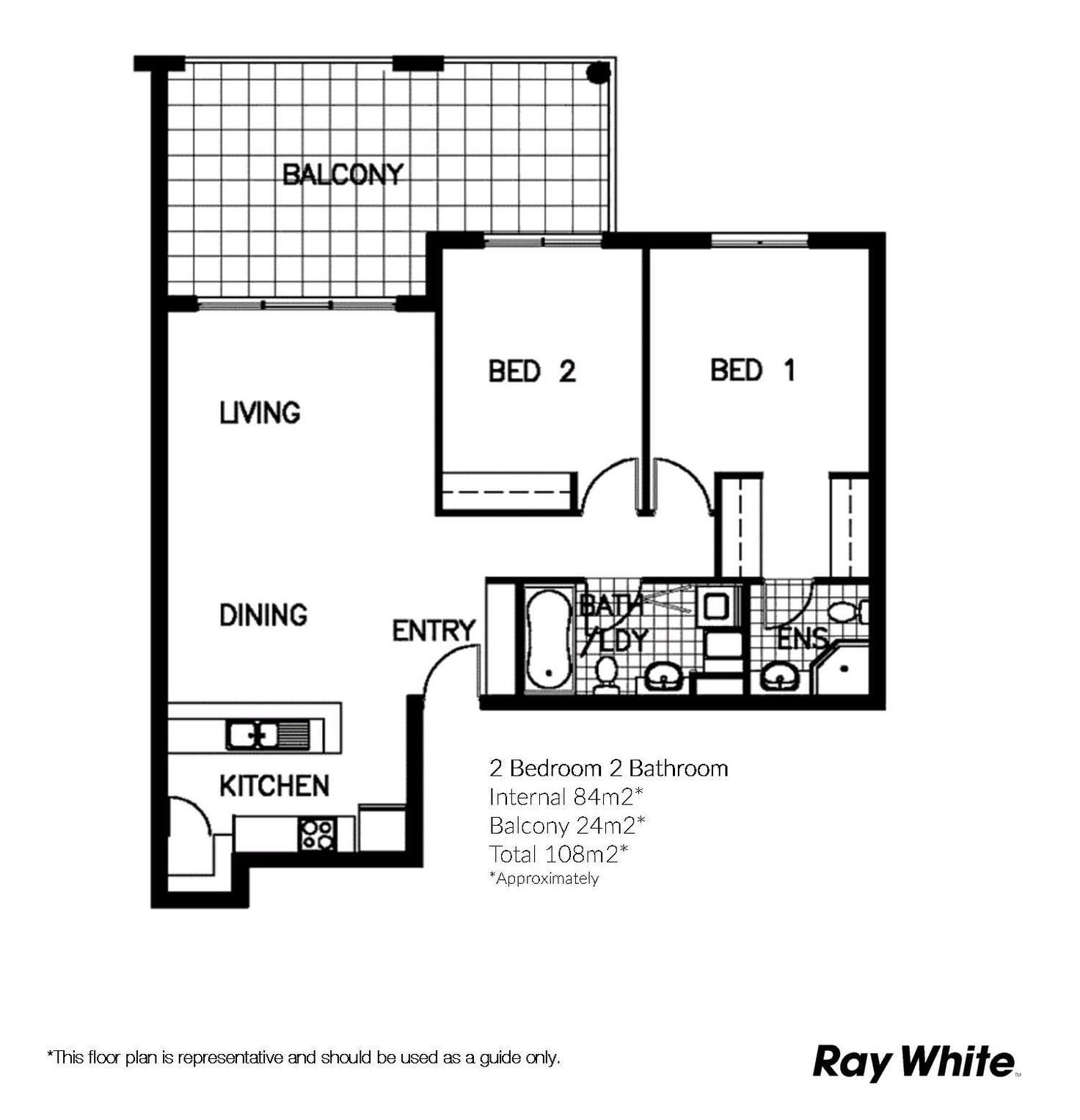 Floorplan of Homely unit listing, Unit 25/46 Playfield Street, Chermside QLD 4032