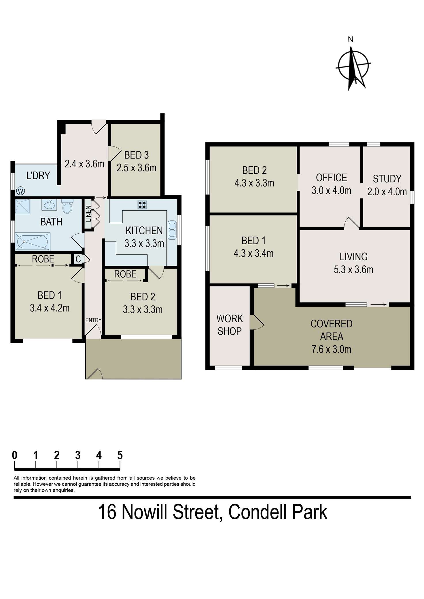 Floorplan of Homely house listing, 16 Nowill Street, Condell Park NSW 2200