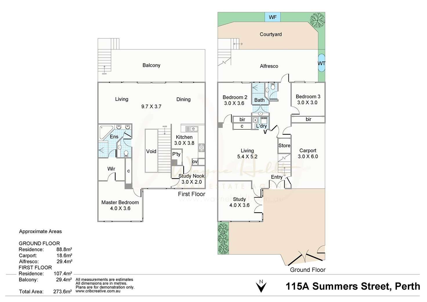 Floorplan of Homely house listing, 115A Summers Street, Perth WA 6000